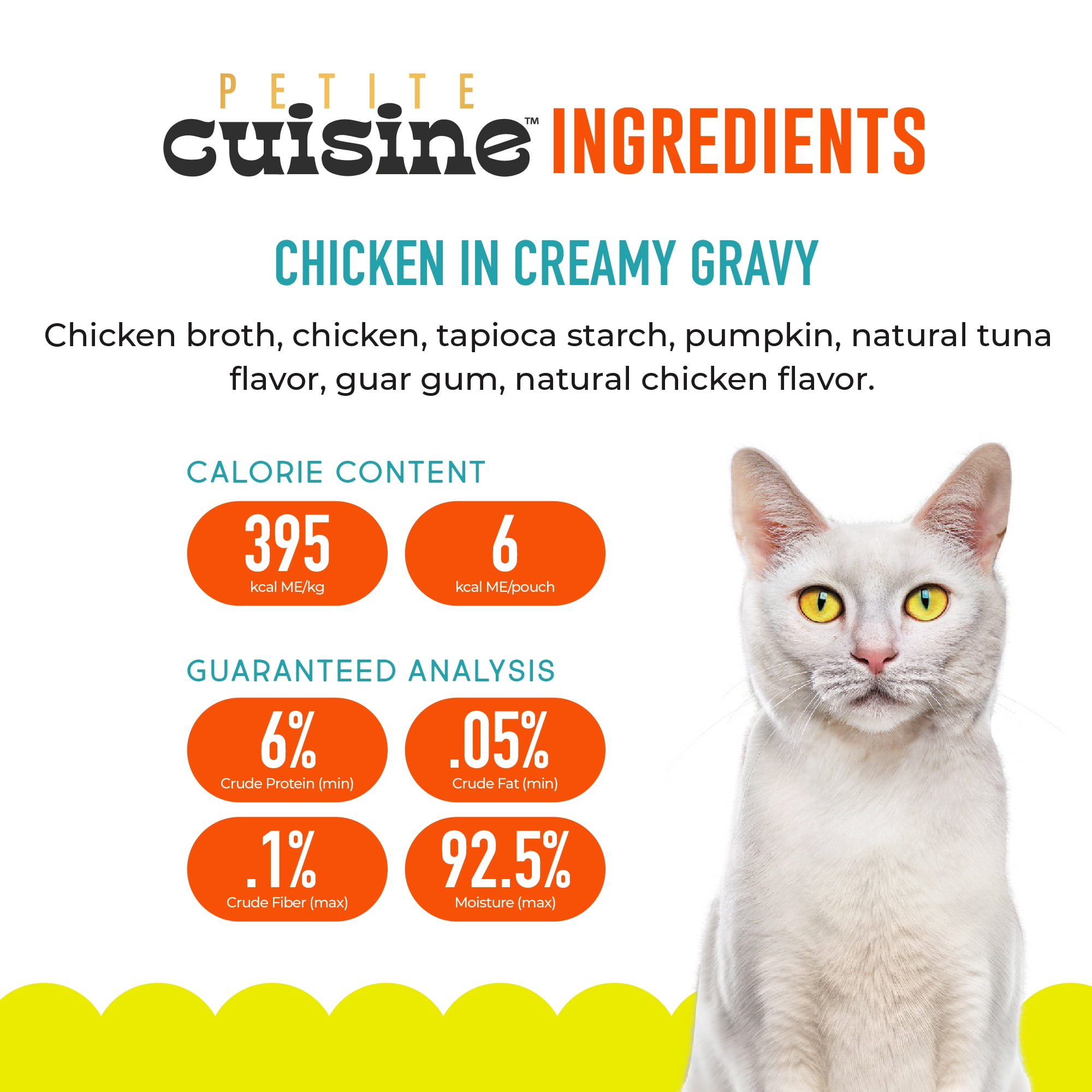 Petite Cuisine Lickables Wet Cat Treats, Chicken in Creamy Gravy, 2 oz. Pouch (12 Count) - Image 2