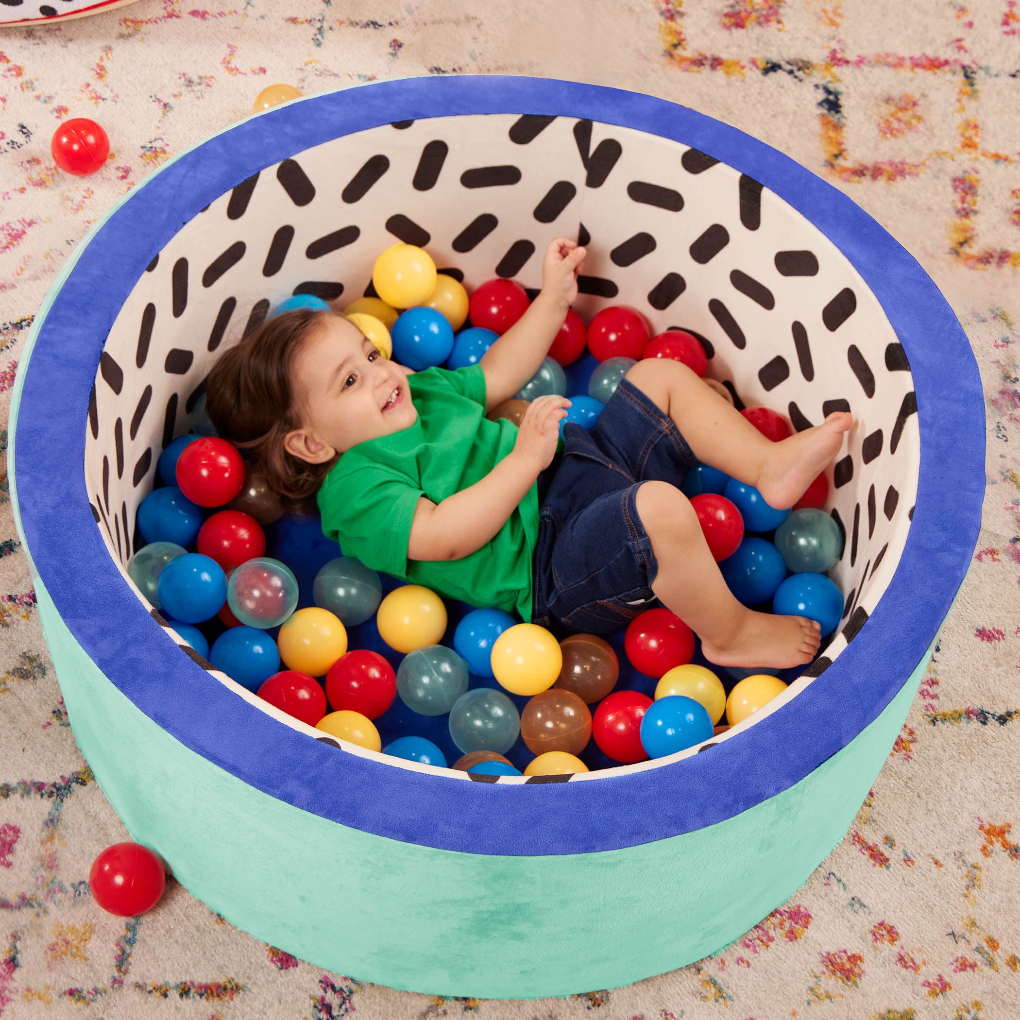 Battat Hop in Foam Ball Pit with 65+ Balls and Washable Cover, Toddler and Indoor Preschool Toys - Image 6