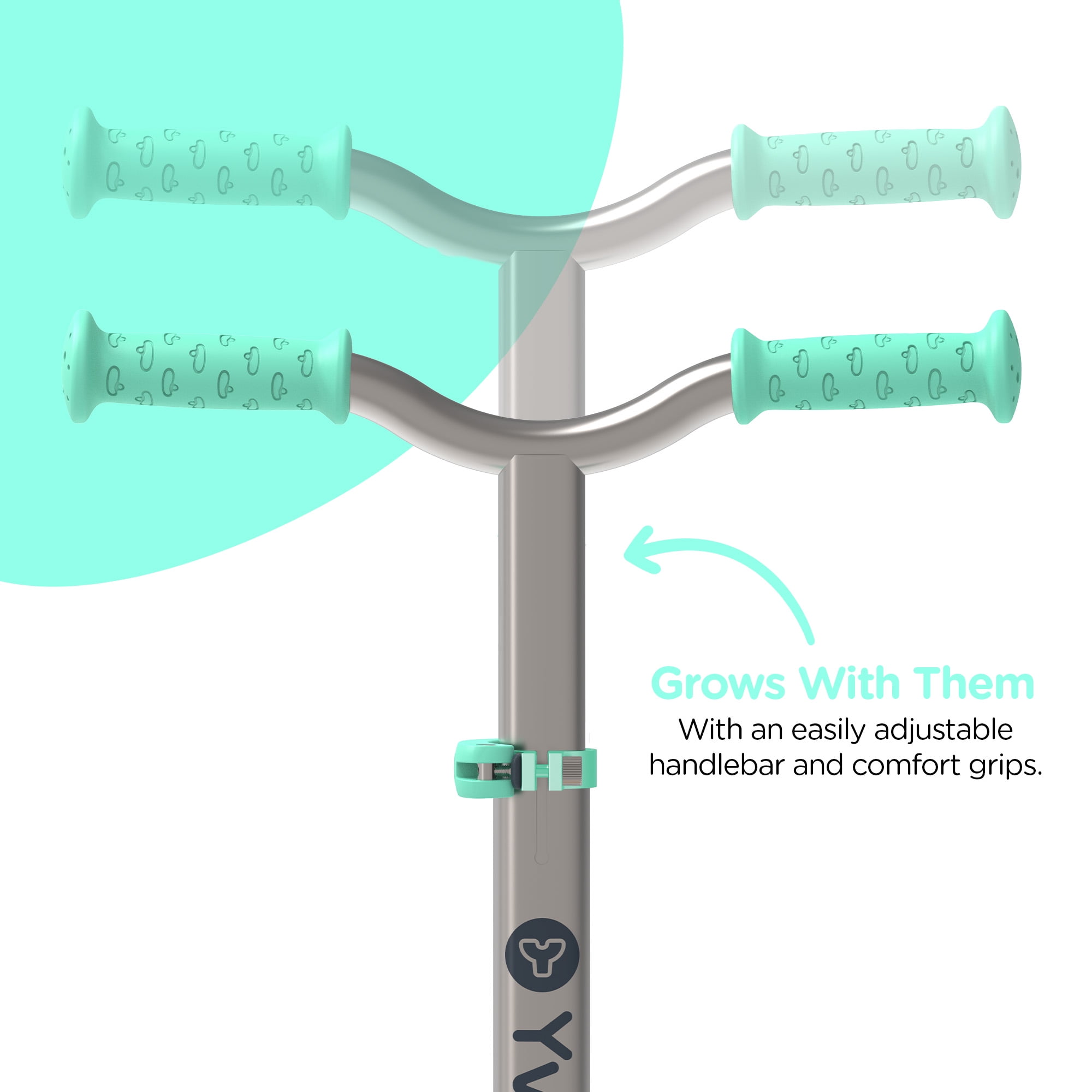 Yvolution Y Glider Air Kids Scooter - Green, Unisex - Image 4