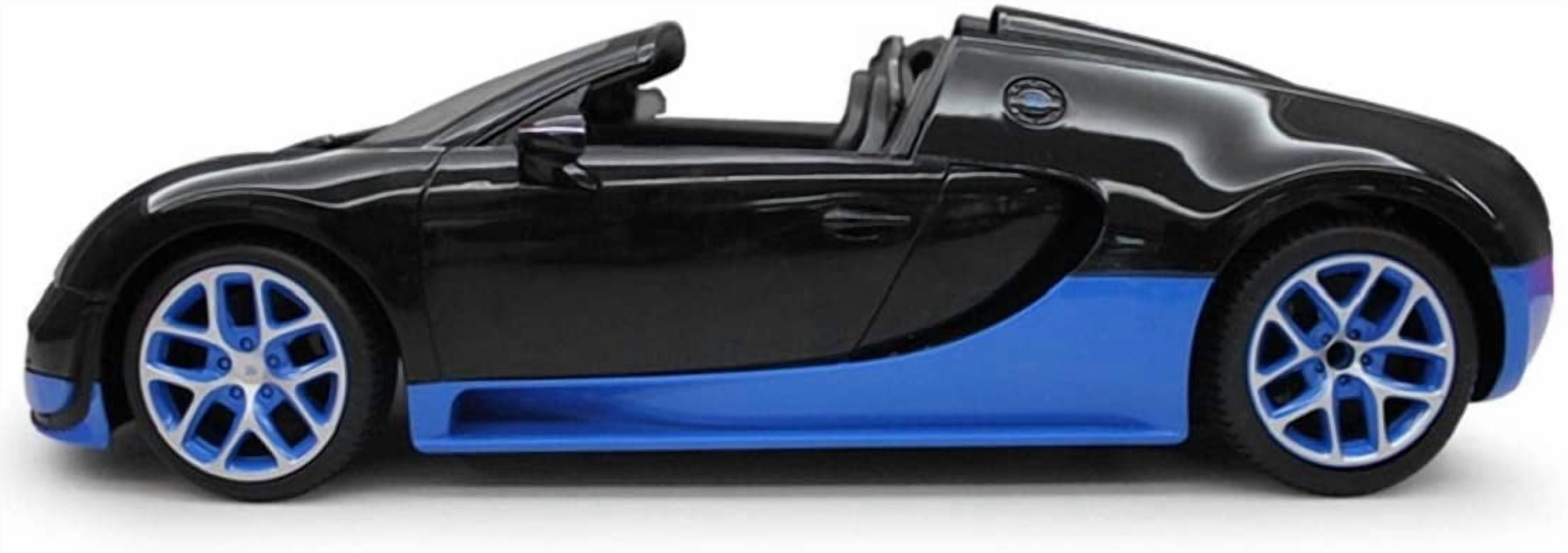 Wonder Wheels 1:14 RC Remote Control Bugatti Veyron Grand Sport Vitesse Car - Black/Blue - Image 2