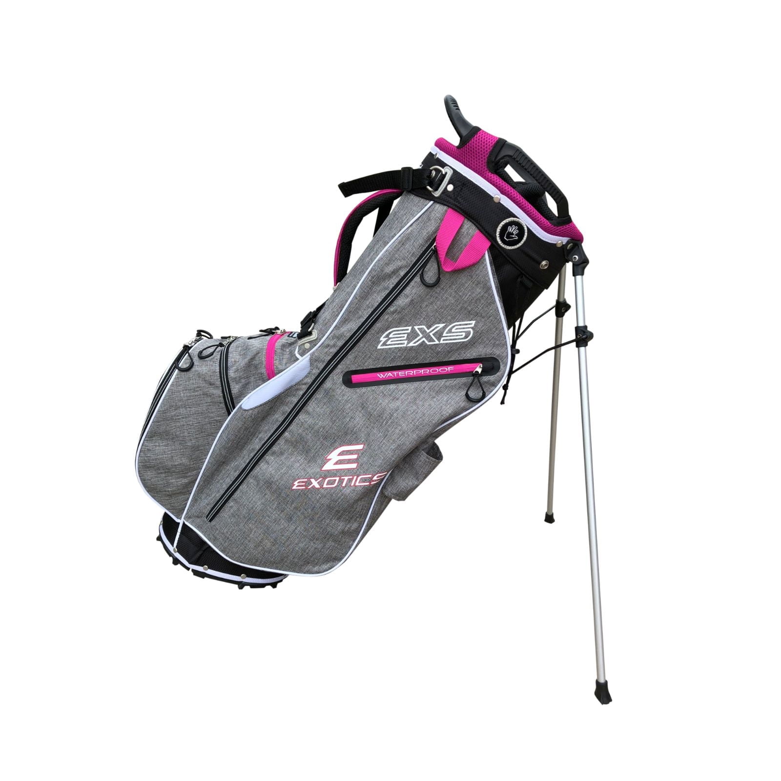 Tour Edge Exotics Xtreme Stand 7.0 Bag-Heath-Pink-White - Image 2