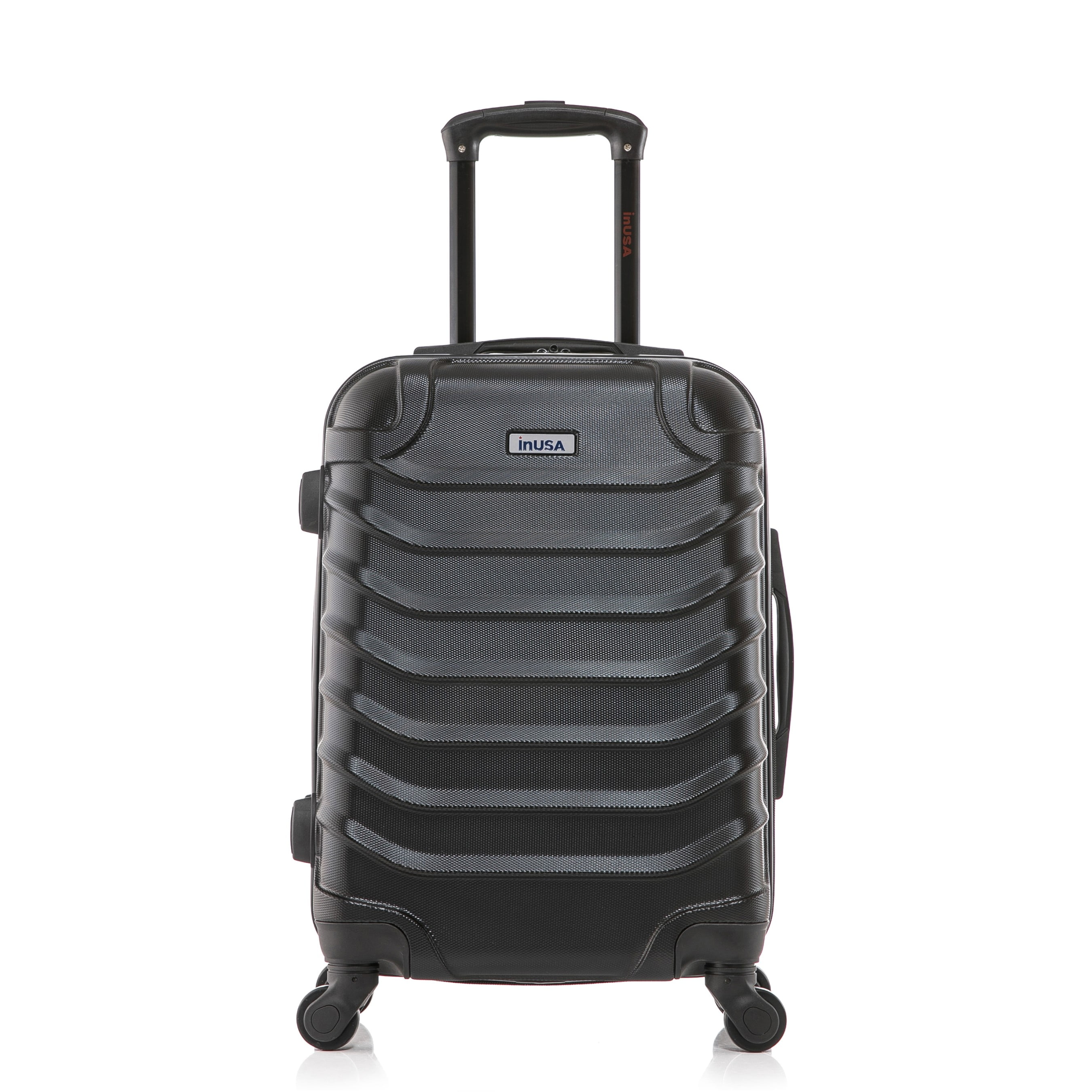 InUSA Endurance 20" Hardside Lightweight Luggage with Spinner Wheels, Handle, and Trolley, Black - Image 5