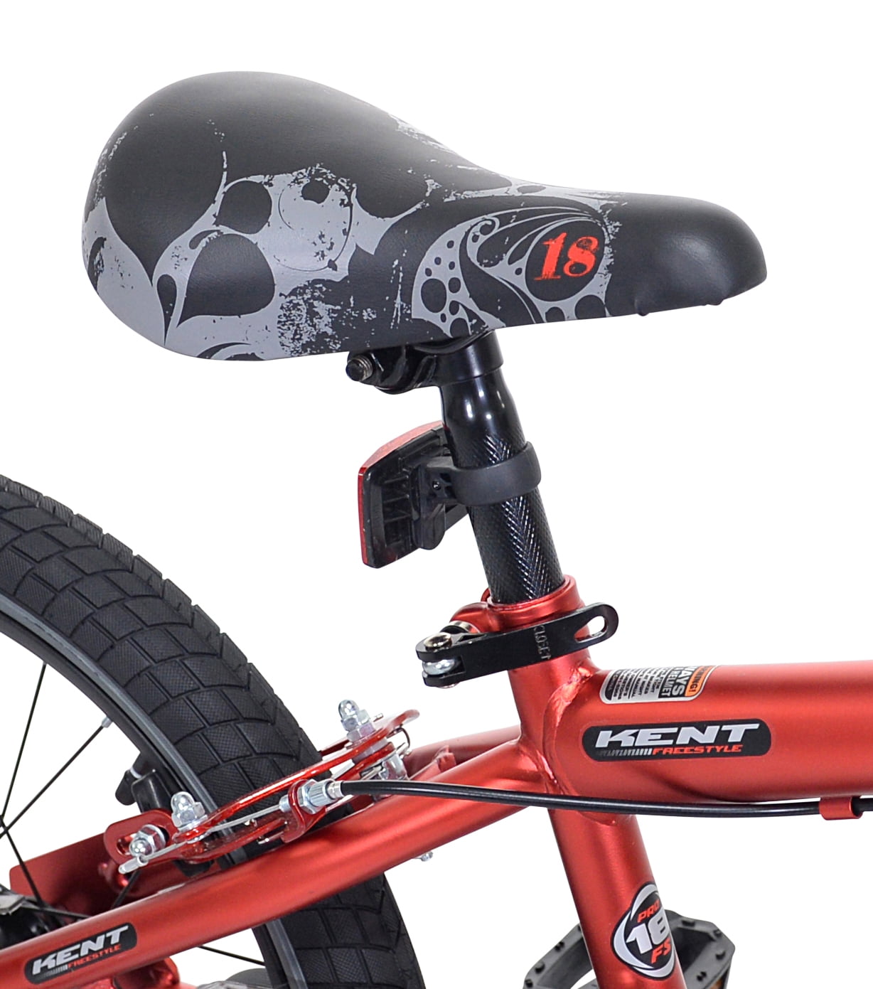 18" Kent Abyss Boy's Freestyle BMX Bicycle, Kids Age 5-7 Years, Red - Image 2