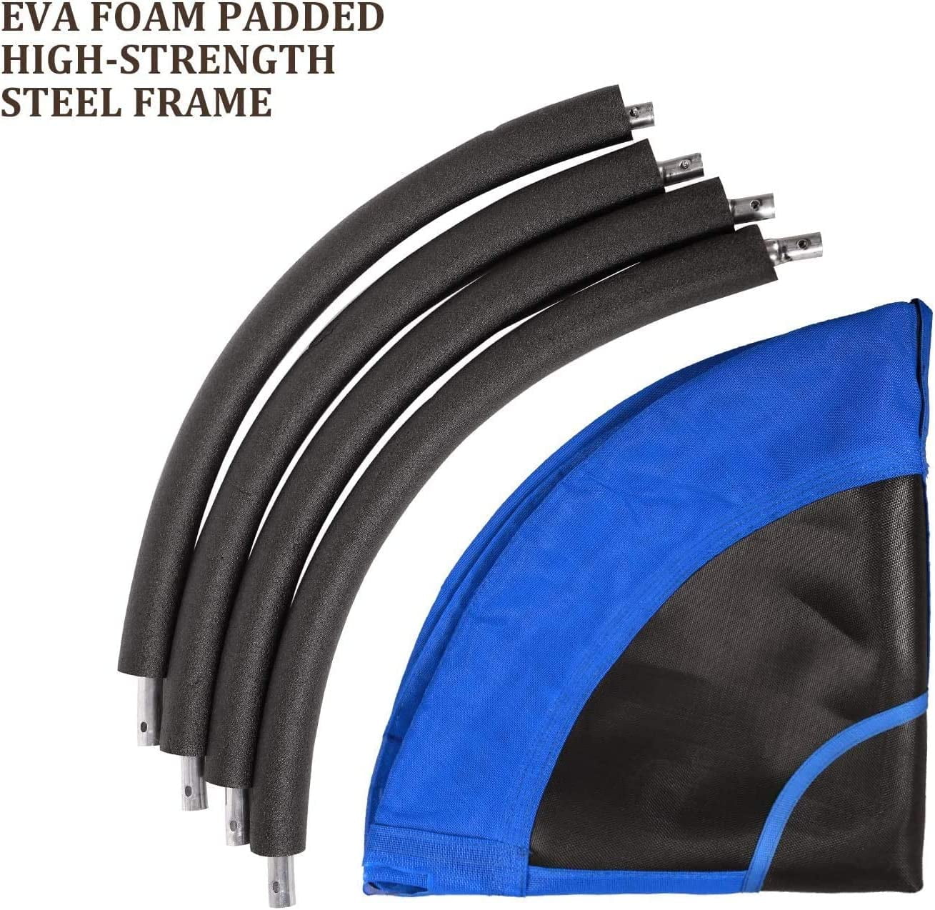 REDCAMP 43" Flying Saucer Tree Swing Indoor Outdoor Play Set Swing for Kids and Adults, Durable Adjustable Ropes 600lbs, Blue - Image 4