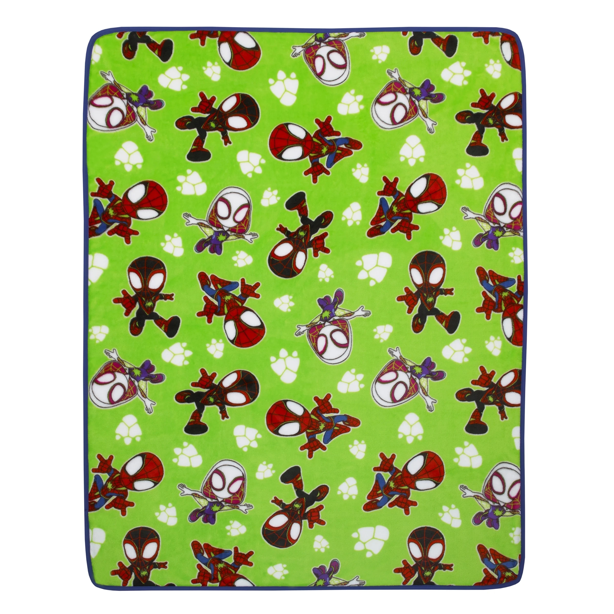 Marvel Spidey Dino Webs 5-Pc Toddler Bed Set - Comforter, Fitted Sheet, Top Sheet, Pillowcase, Blanket, Blue, Toddler Boy - Image 11