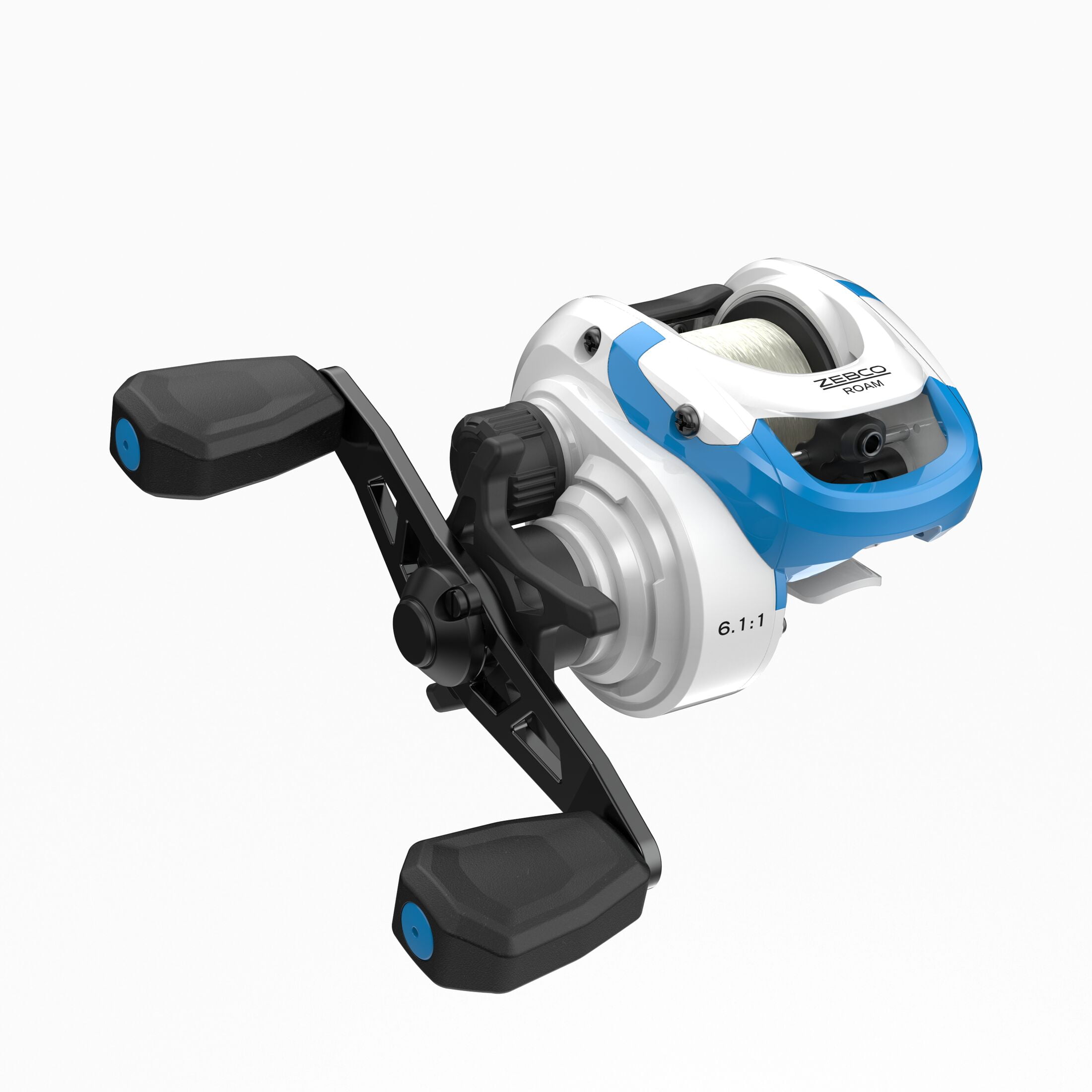 Zebco Roam Baitcast Reel and Fishing Rod Combo, 6-Foot 6-Inch Rod, Size 100 Reel, Right-Hand Retrieve, Blue - Image 5