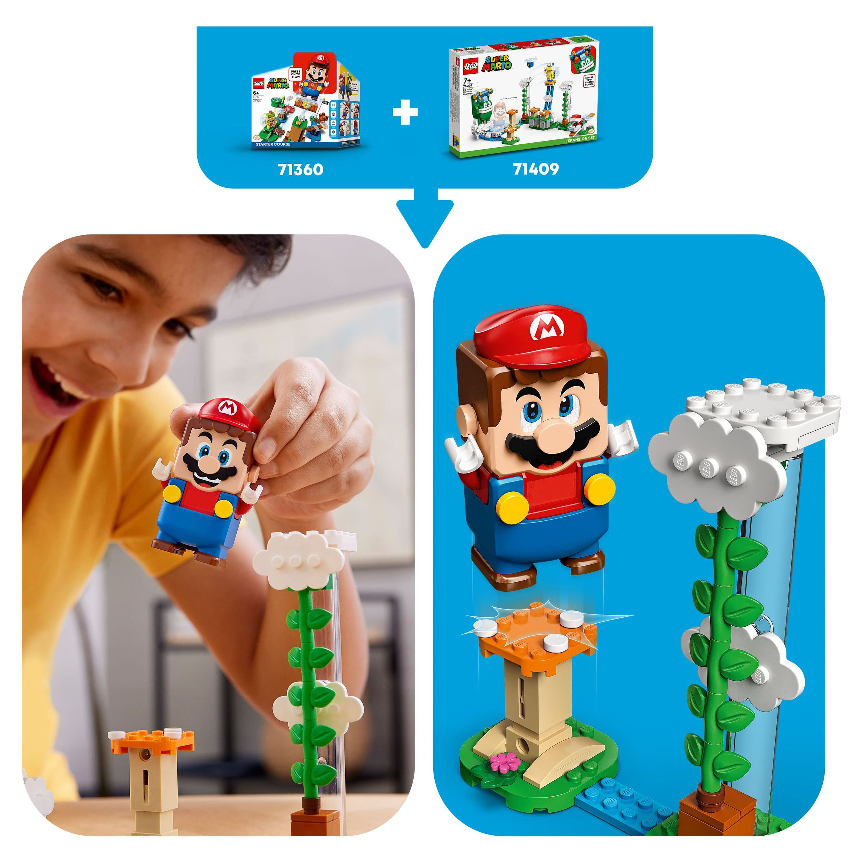 LEGO Super Mario Big Spike’s Cloudtop Challenge Expansion Set 71409, Collectible Toy for Kids with 3 Figures including Boomerang Bro and Piranha Plant - Image 3