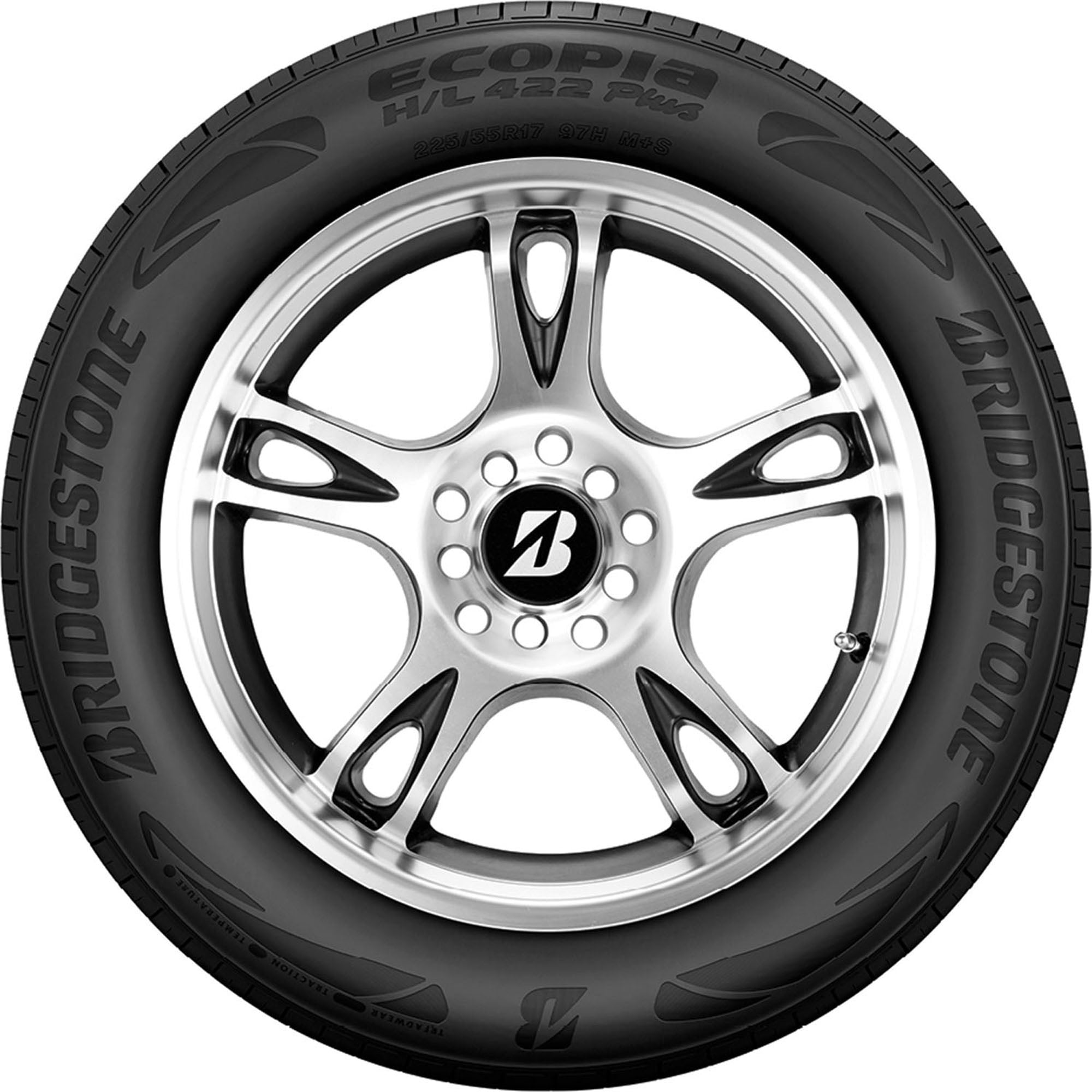 Bridgestone Ecopia H/L 422 Plus All Season 225/55R19 99V Passenger Tire - Image 4