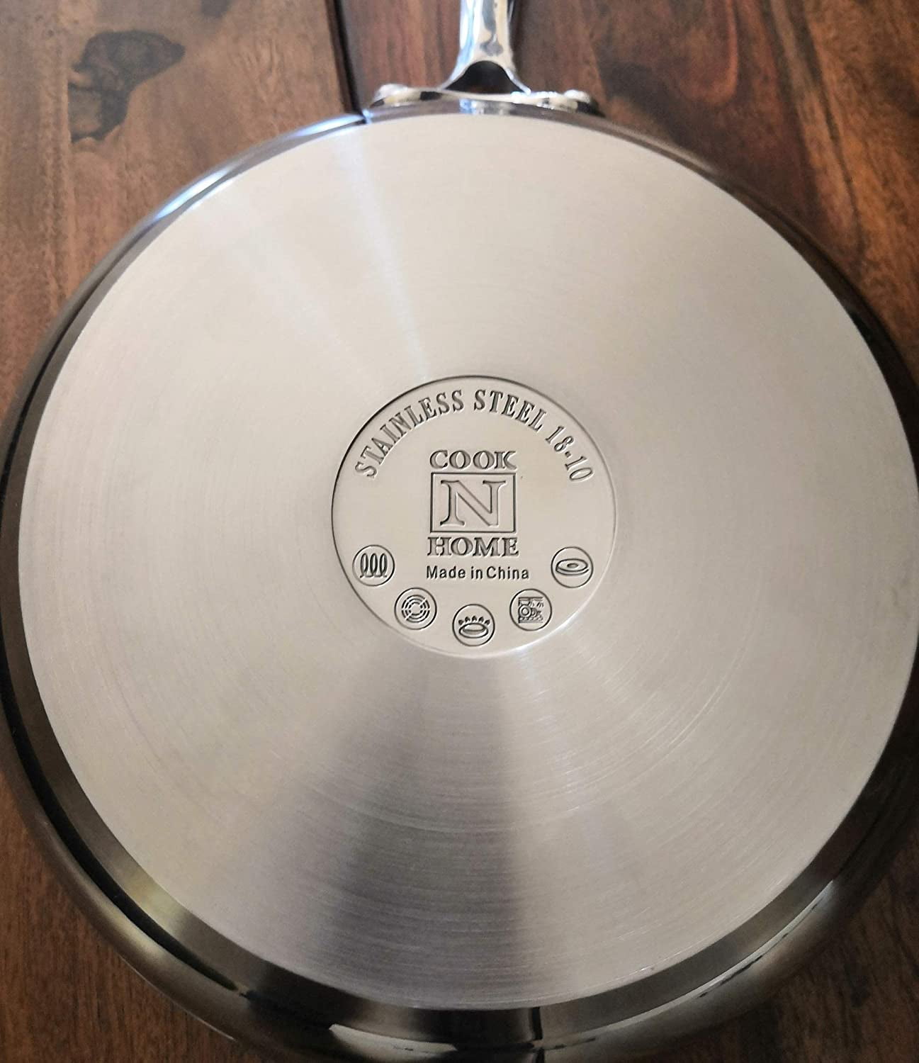 Cook N Home Pots and Pans Stainless Steel, 8-Piece Induction Pot Kitchen Cookware Set, Silver, Oven Safe - Image 8