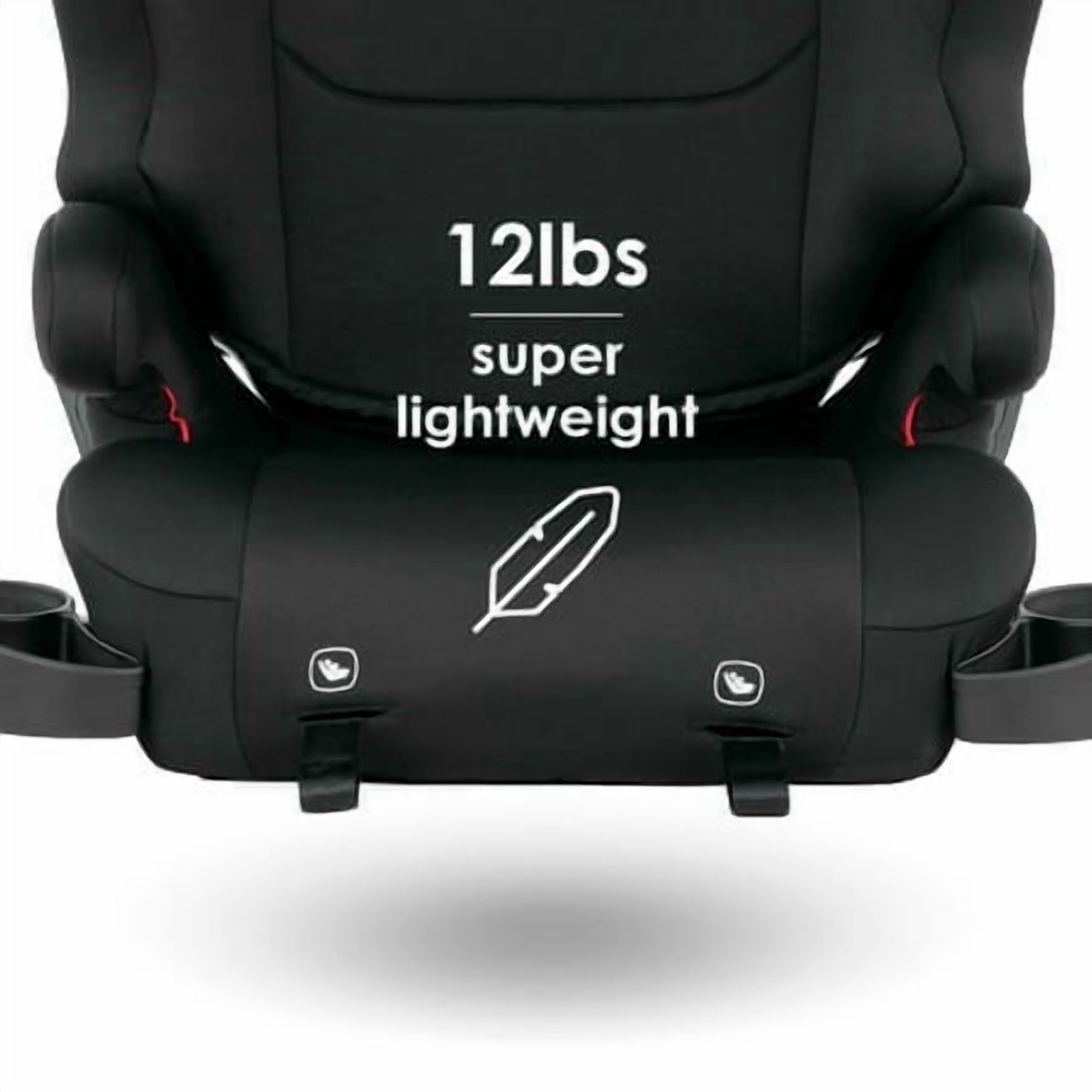 Diono Cambria 2 Latch 2-in-1 XL Highback Booster Car Seat, Black - Image 7