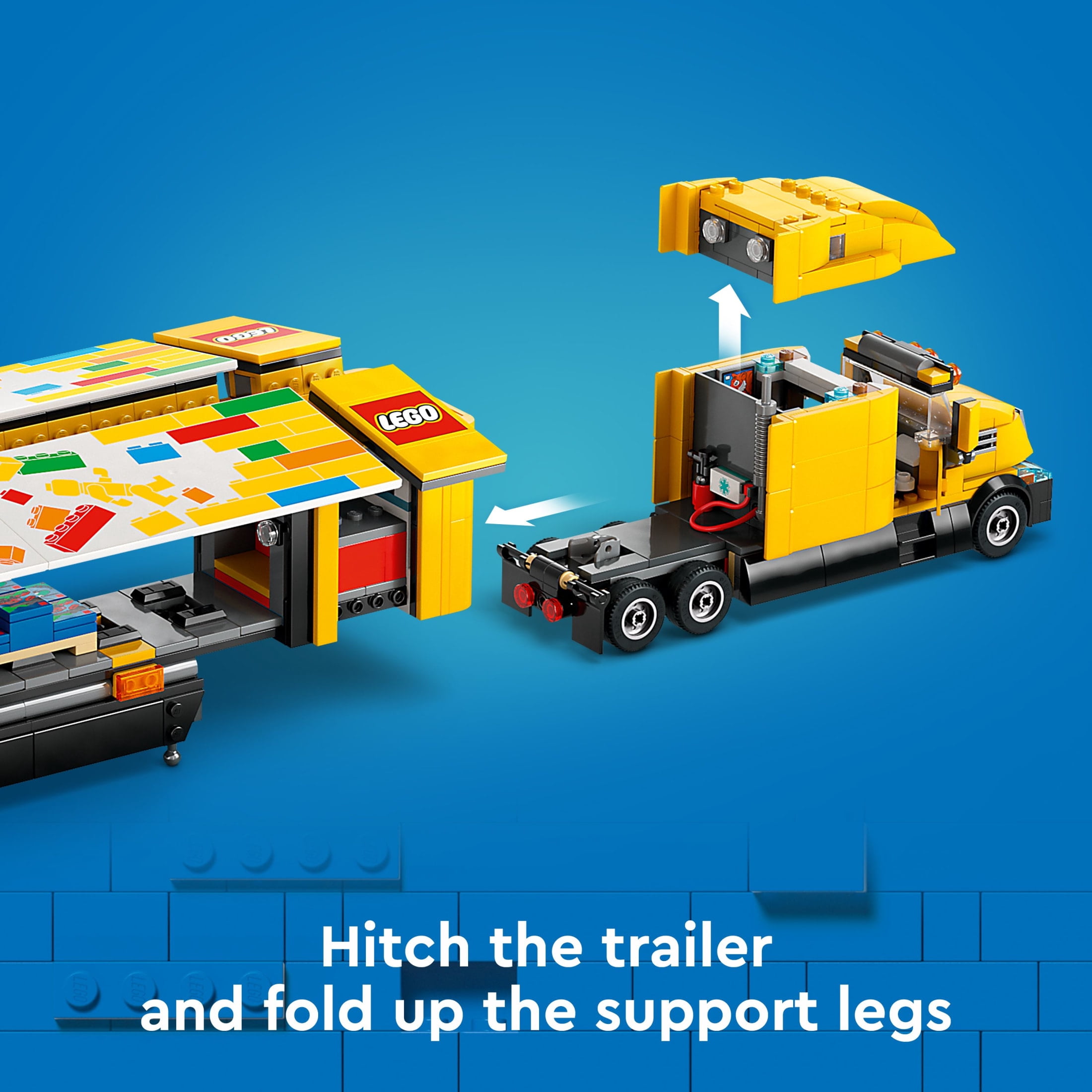 LEGO City Yellow Delivery Truck Toy, Comes with a Semitruck Model, Forklift and 4 Minifigures for Pretend Play, Fun Birthday Gift Idea for Kids' 8 Years Old and Up, 60440 - Image 5
