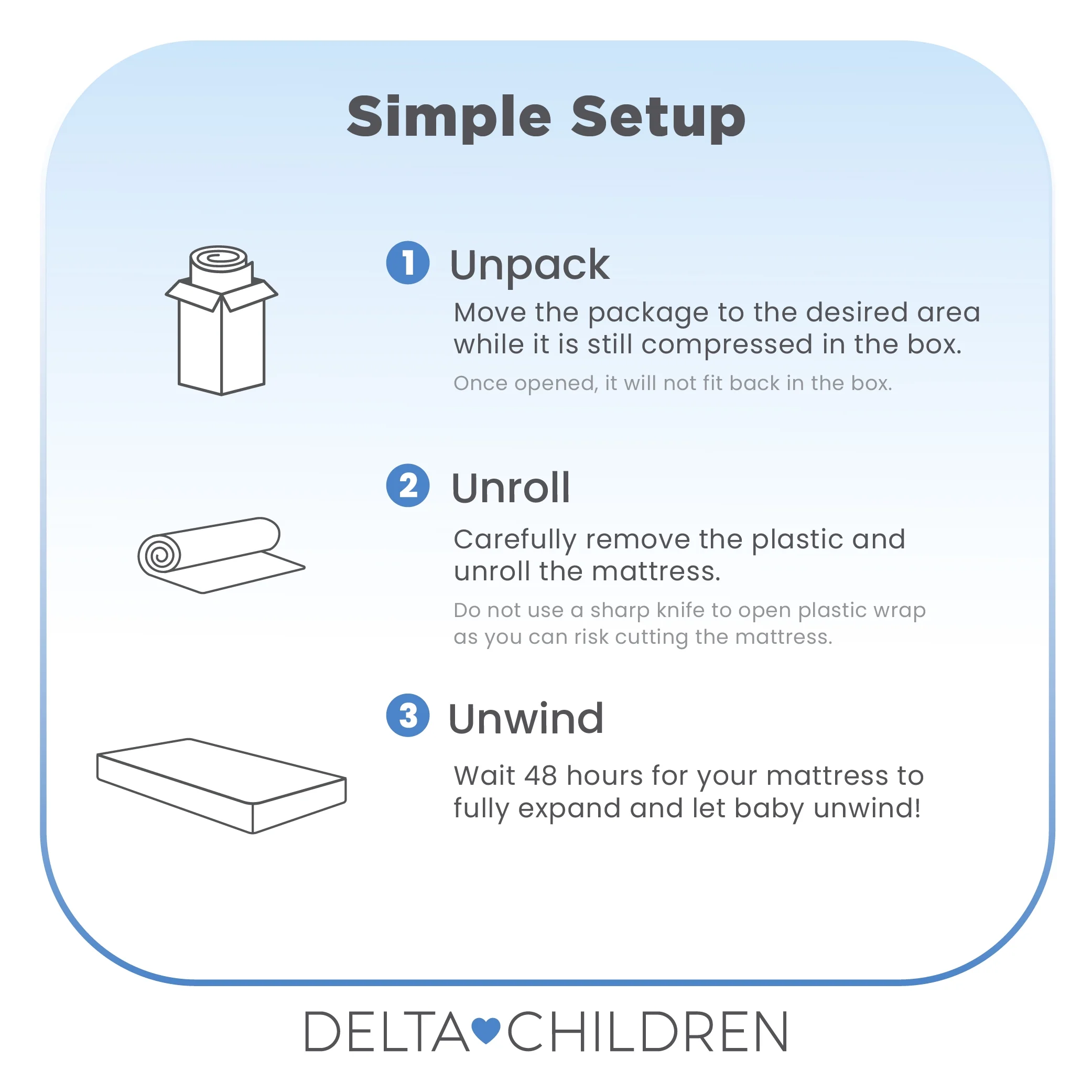 Delta Children Sweet Beginnings Dual Sided Baby Crib Mattress and Toddler Mattress, GREENGUARD Gold and CertiPUR-US Certified, Firm Plant-Based Foam, Waterproof, 5 Year Warranty - Image 5