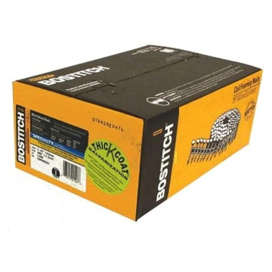 Bostitch 2-1/2 in. 13 Ga. Angled Coil Siding Nails 15 deg. Ring Shank 3600 pk - Image 2