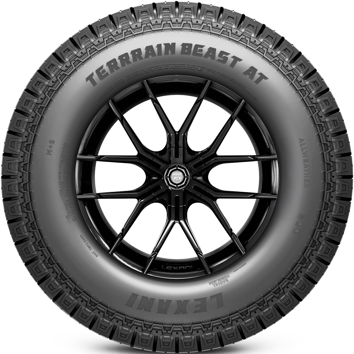 Lexani Terrain Beast AT 255/70R15 108S BSW Fits: 1975-76 Chevrolet Corvette Stingray, 1992-94 Dodge B250 Base - Image 7