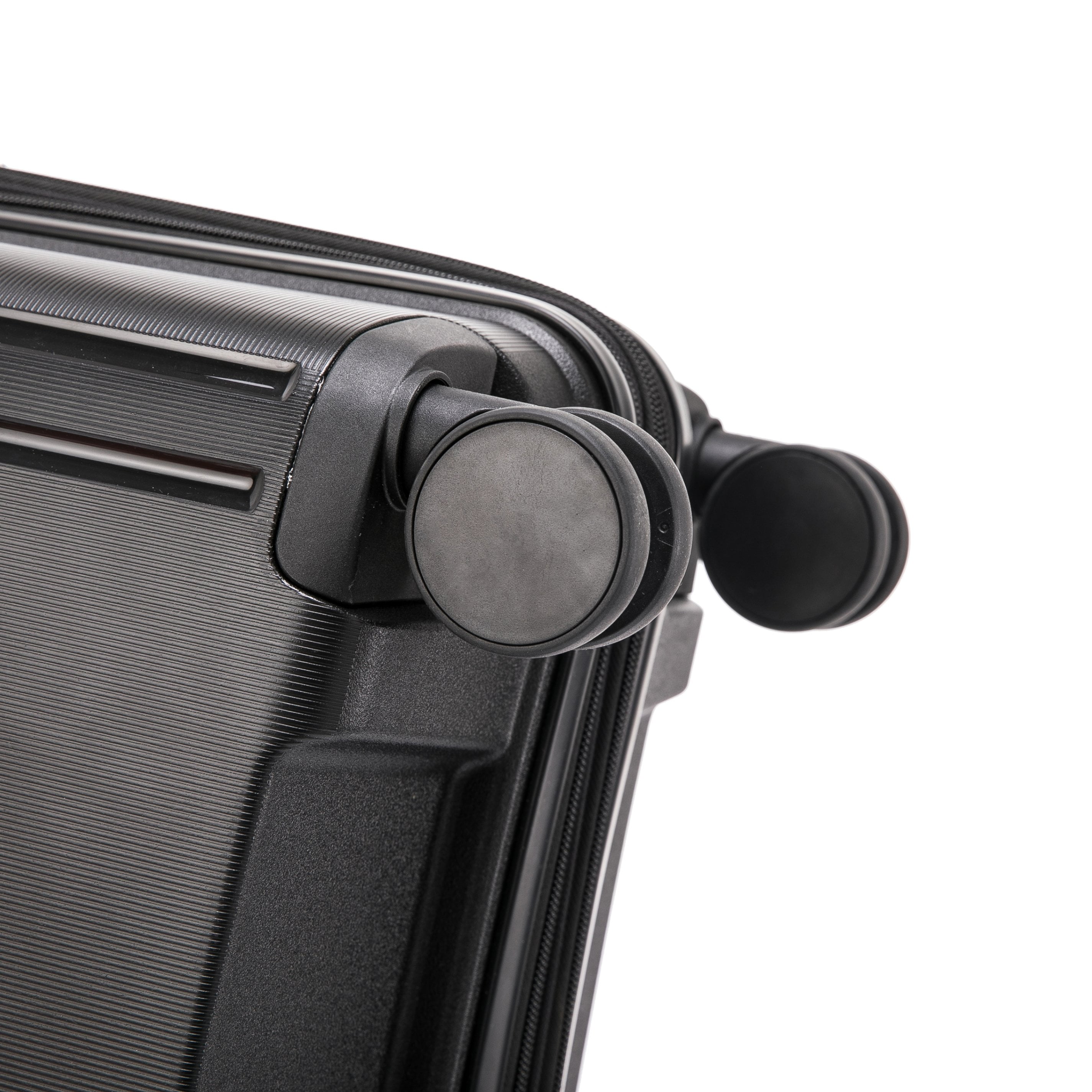 DUKAP Crypto 20" Hardside Lightweight Luggage with Spinner Wheels, Handle and Trolley, Black - Image 6