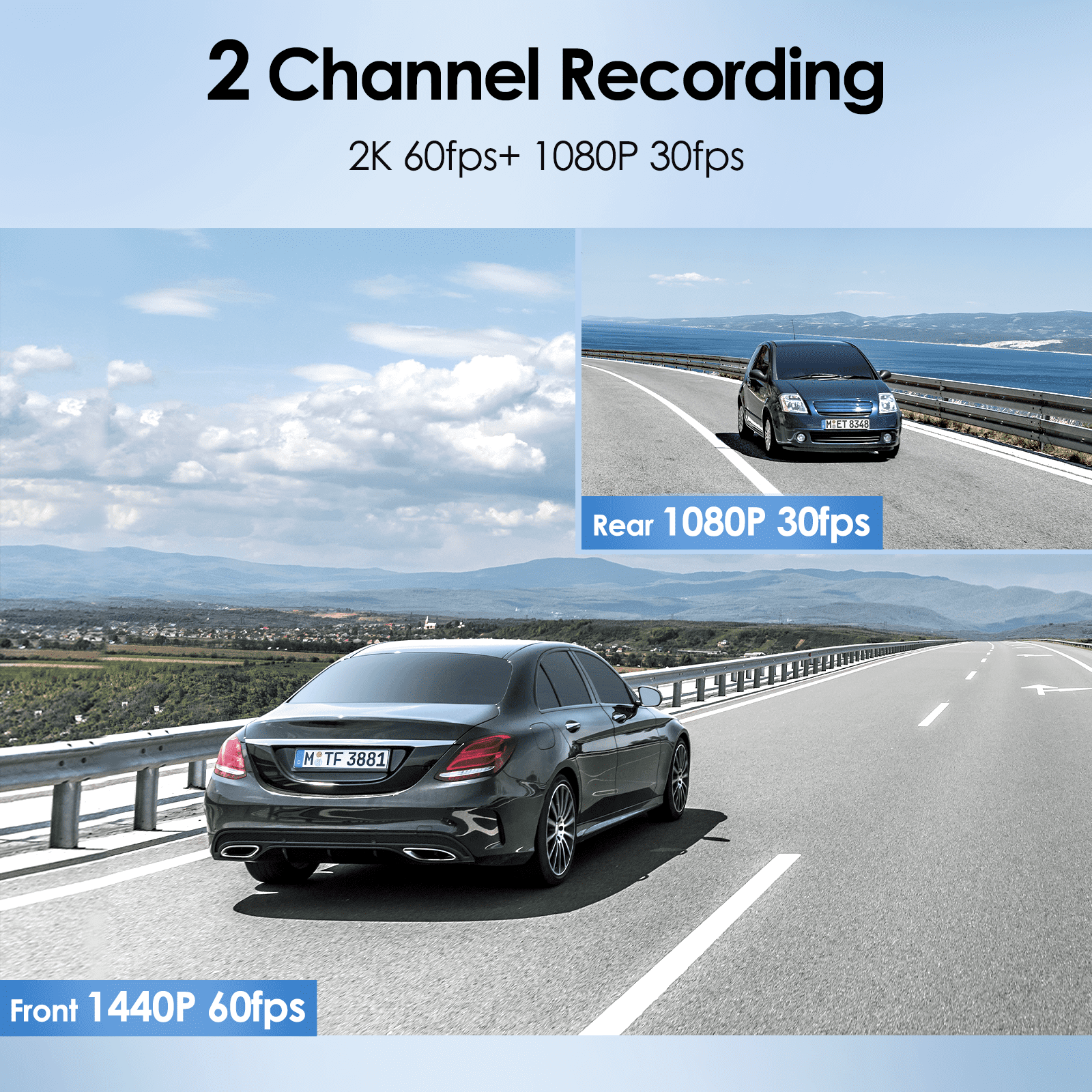 VIOFO A129 Plus Duo Dash Cam 2K 1440P 60FPS + 1080P 30FPS Wi-Fi GPS - NEW - Image 7