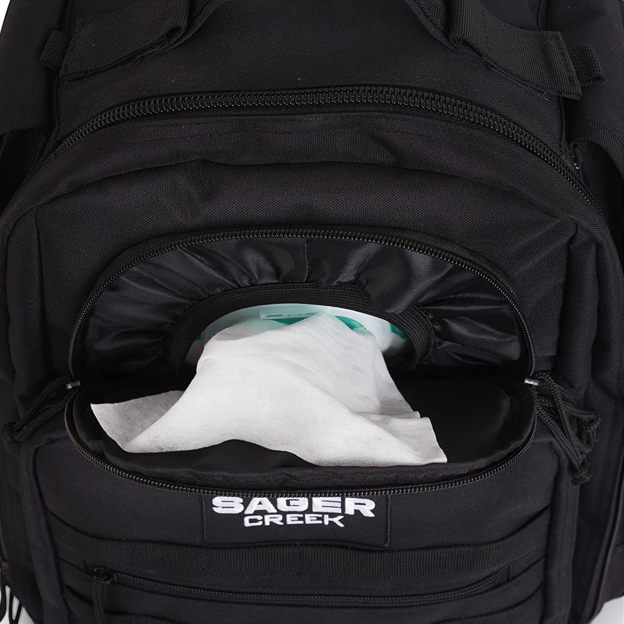 Sager Creek Dad Diaper Bags - Tactical Baby Diaper Bag Backpack - Black - Image 2