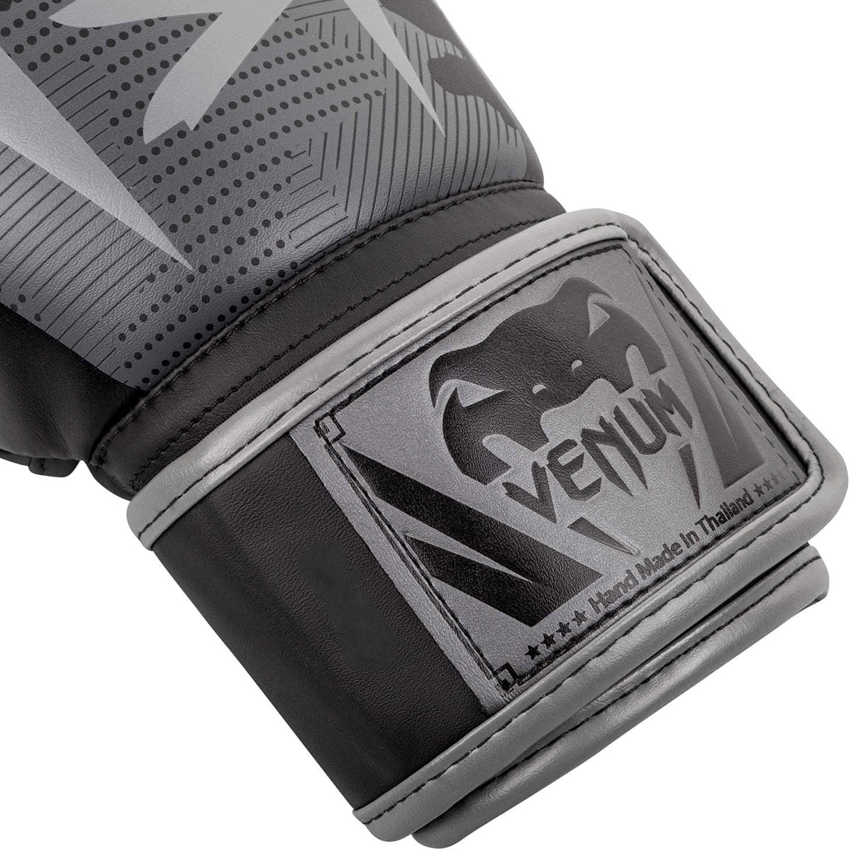 Venum Elite Hook and Loop Boxing Gloves - 10 oz. - Black/Dark Camo - Image 6