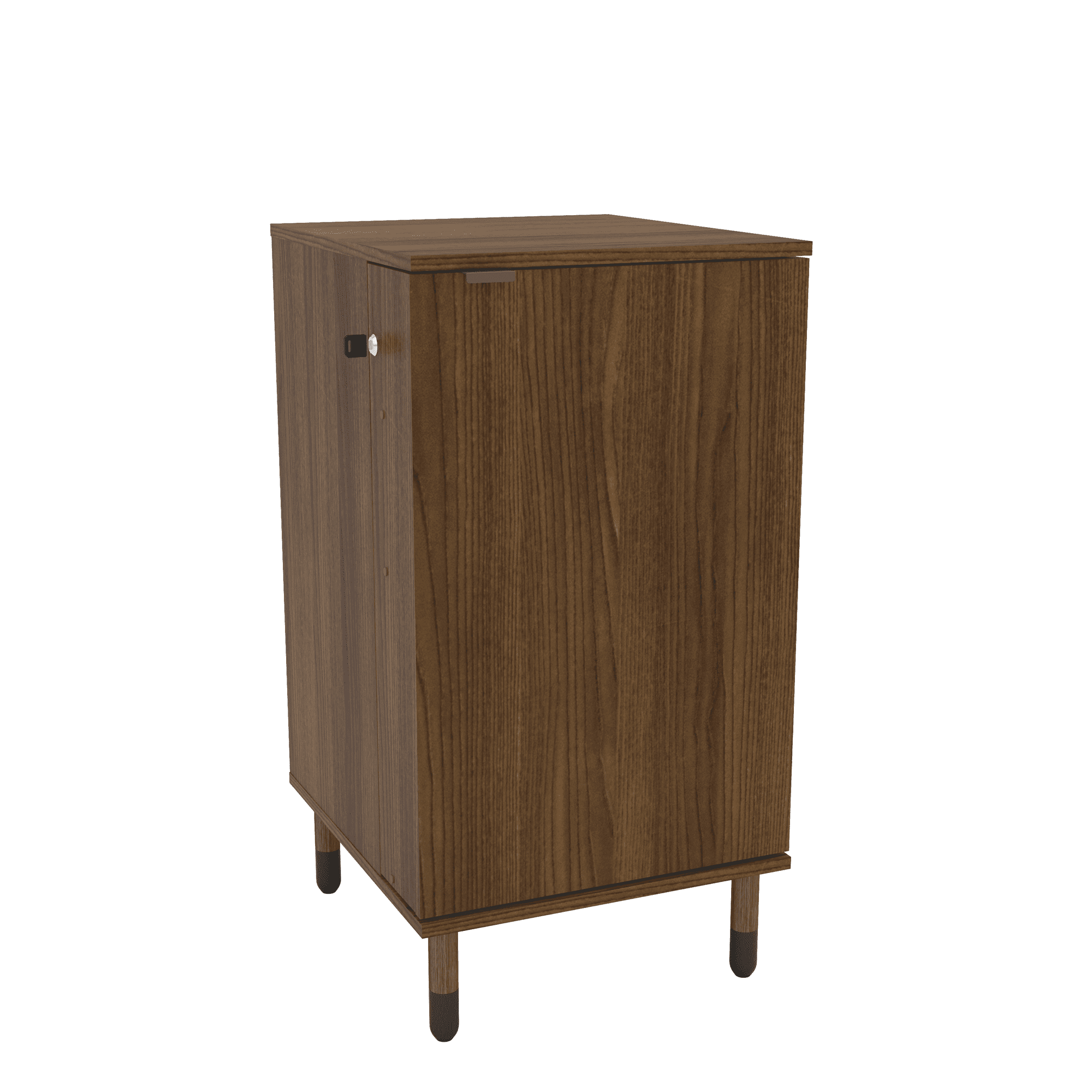 Boahaus Wrexham Modern Bar Cabinet, 1 Door, 6 Wine Racks, 1 Drawer, Brown - Image 4