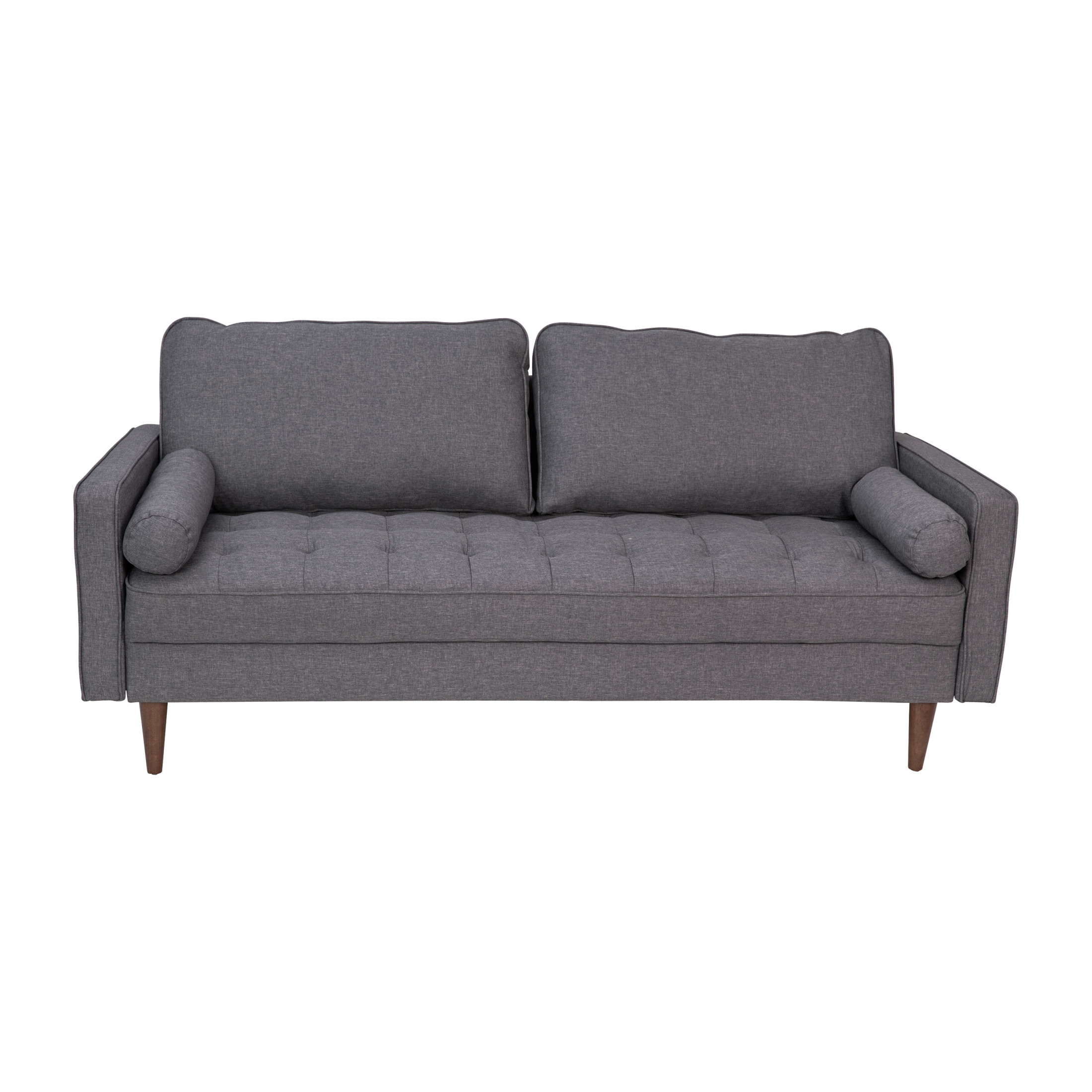 Flash Furniture Hudson Living Room Sofa, Dark Gray Fabric - Image 3