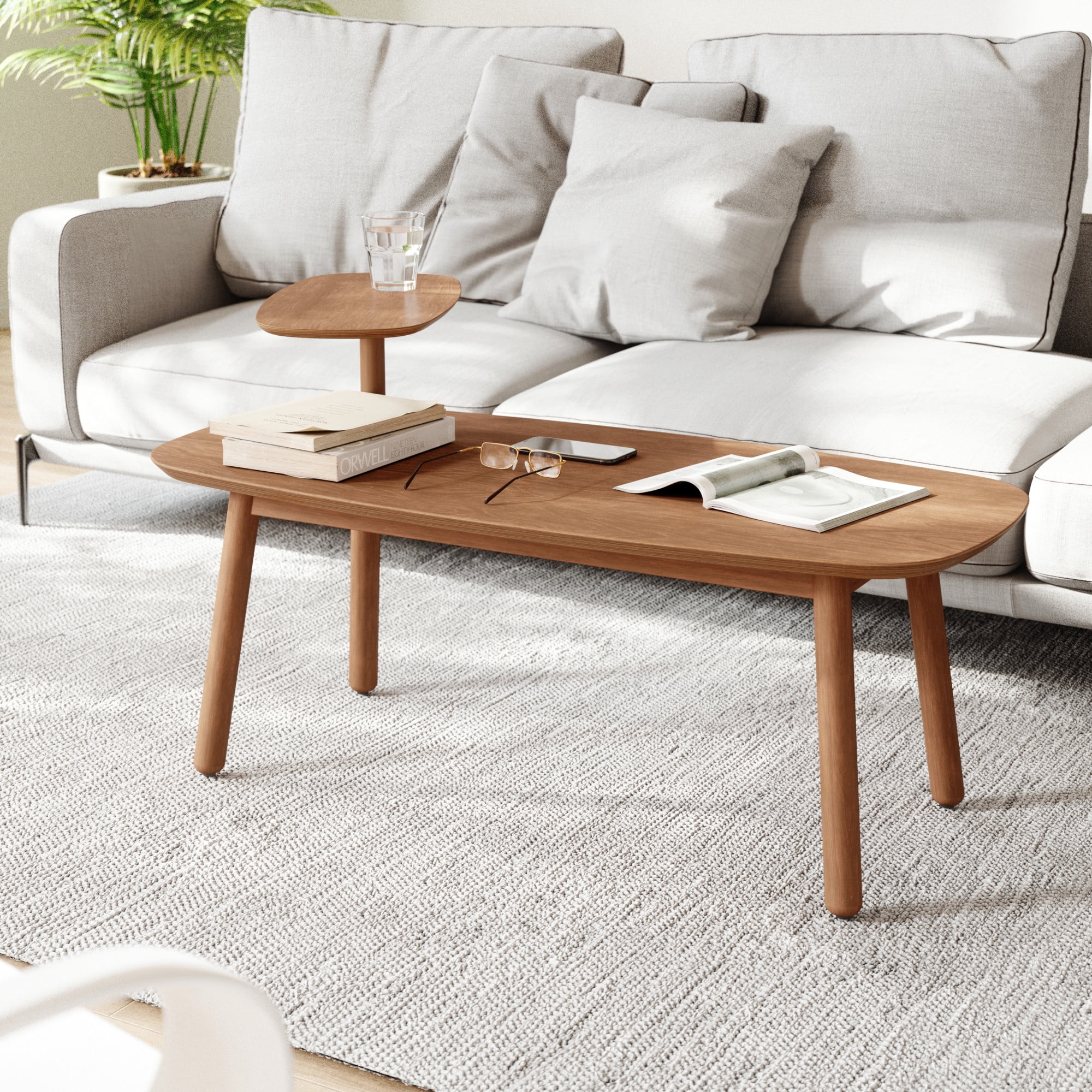Umbra Swivo Wood Coffee Table - Image 2