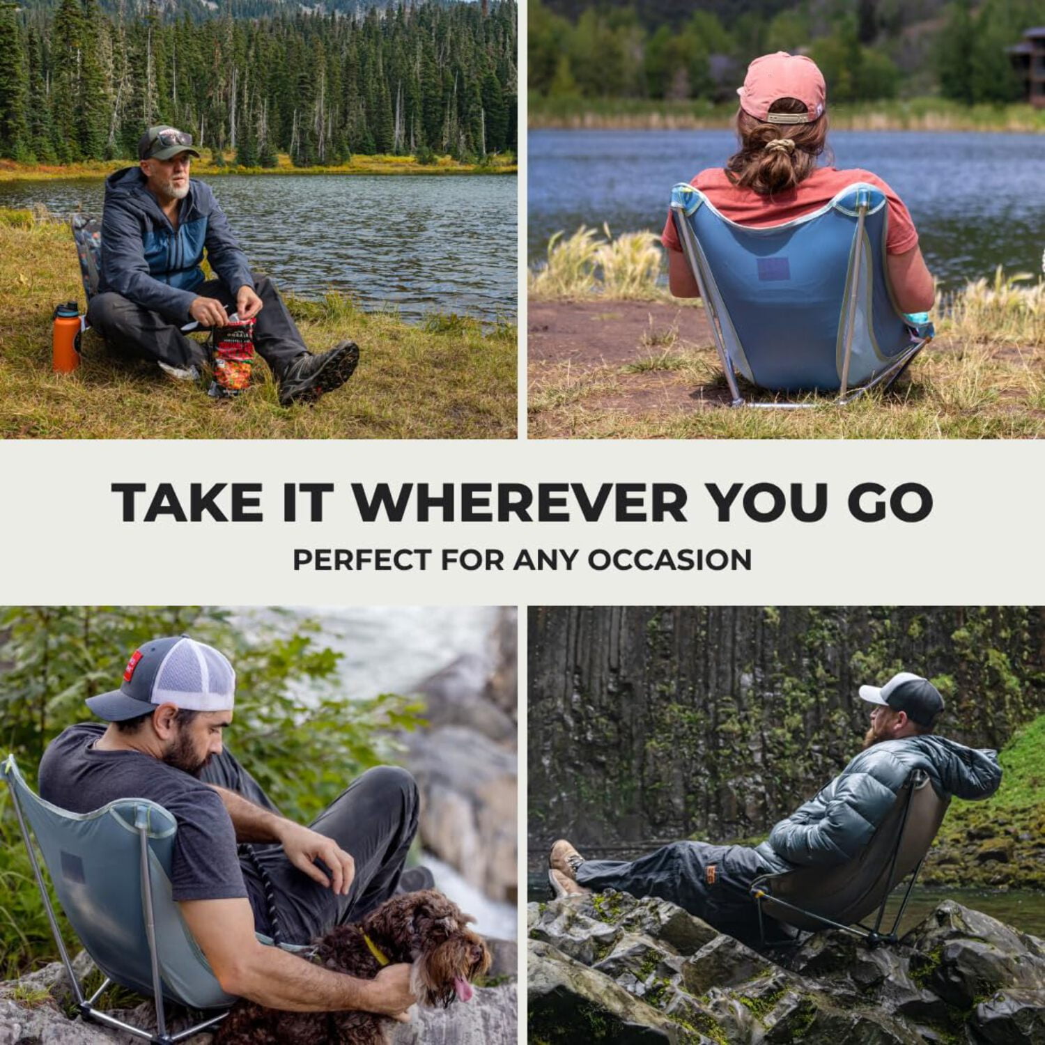 Grand Trunk Mayfly Low Profile Ground Chair – Lightweight Reclining Festival Chair with Removable Front Leg, Packs Small for Camping, Beach & Outdoor Events - Image 10