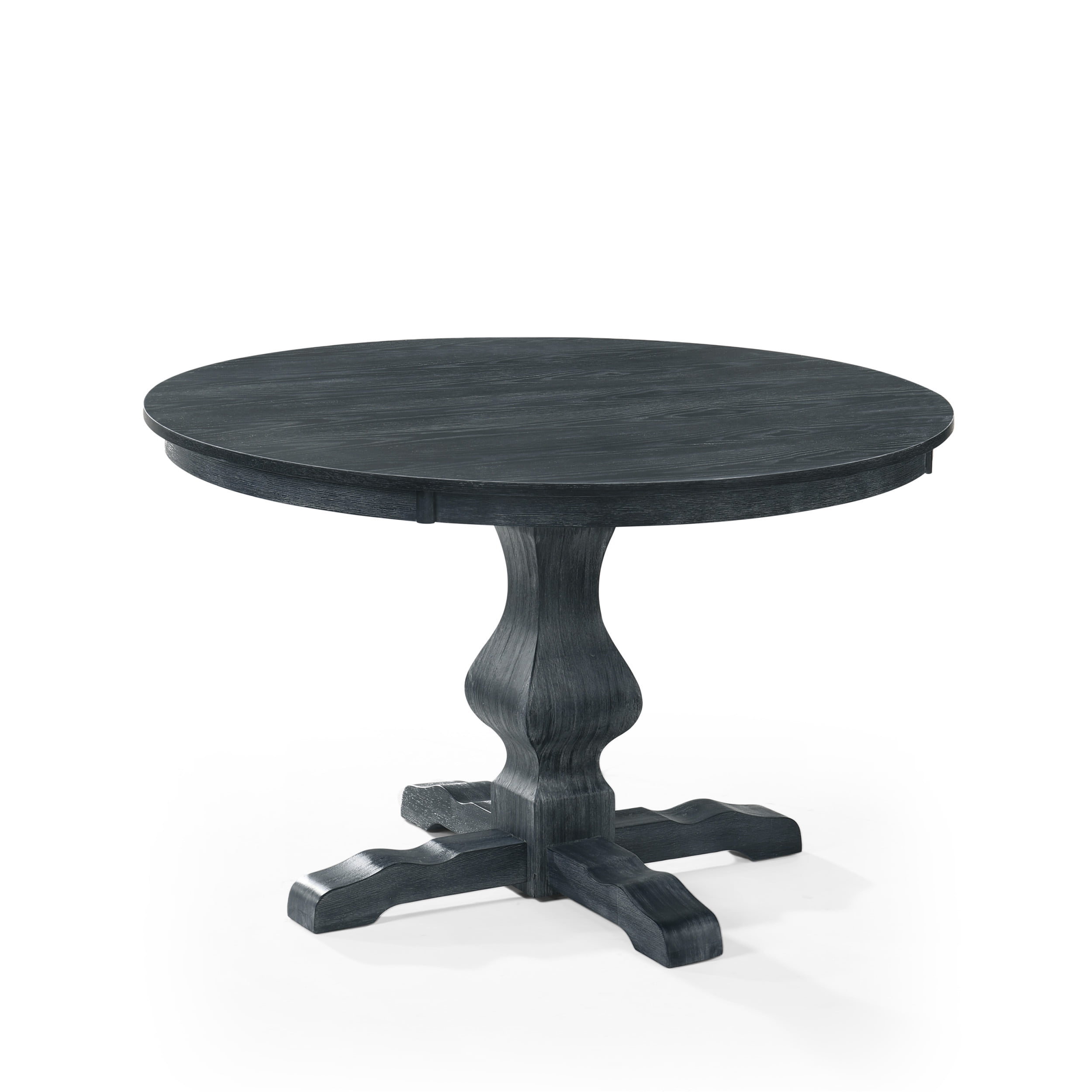 Noble House Merlene Wood Circular Dining Table, Gray - Image 5