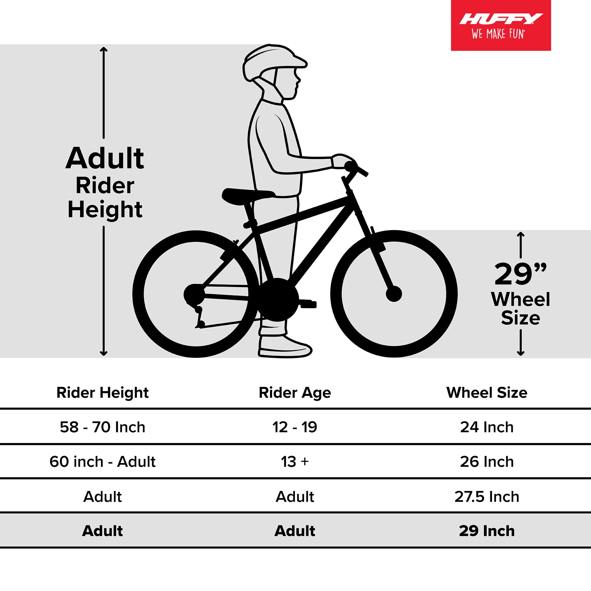 Huffy 29" Rock Creek Mountain Bike, Fits Riders 5'0"+, Matte Black, Adult, Men's - Image 7