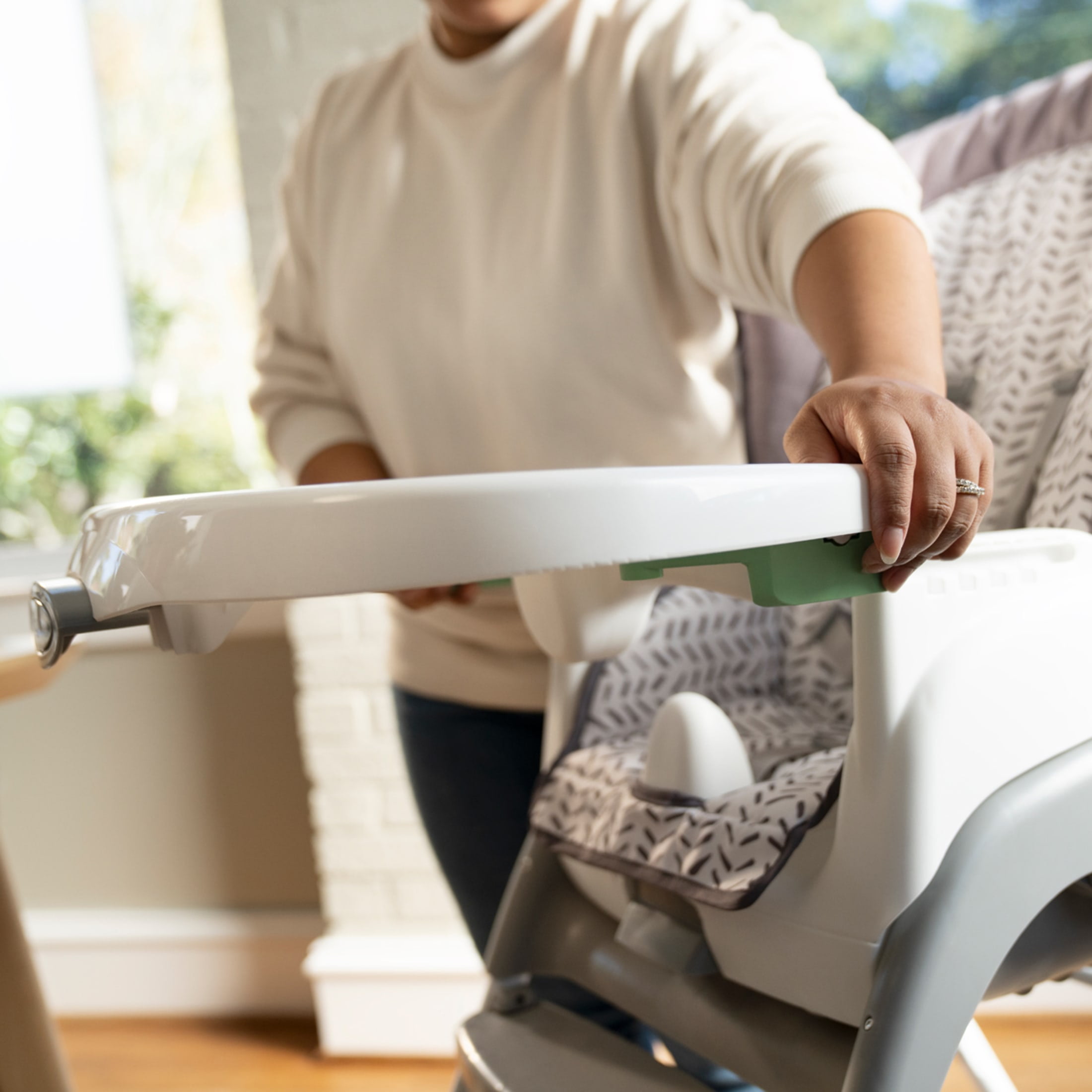 Ingenuity Trio Foldaway 6-in-1 Baby High Chair, 6 Ways to Use, 6M-5Y - Quill - Image 8