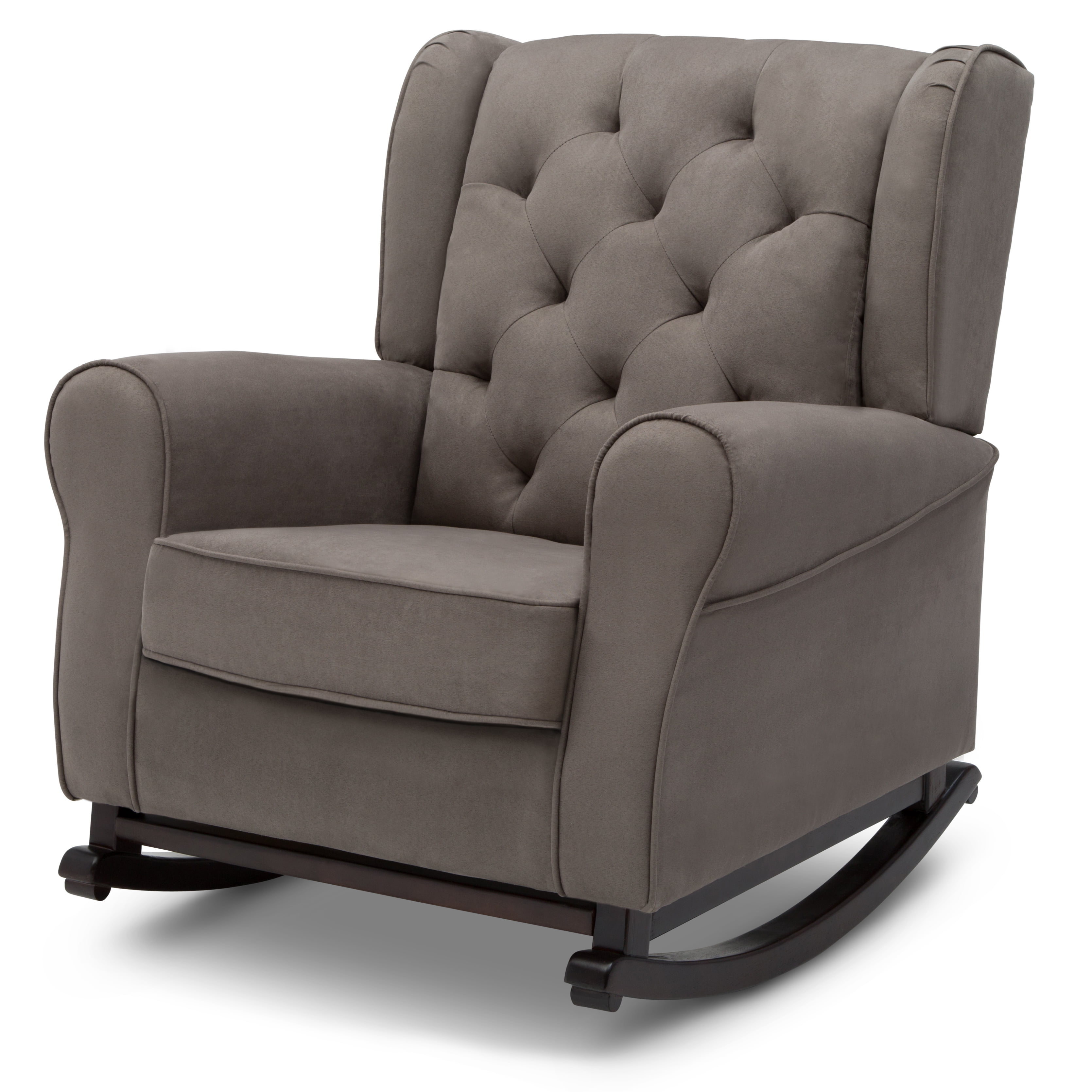 Delta Children Emma Nursery Rocking Chair, Graphite - Image 9