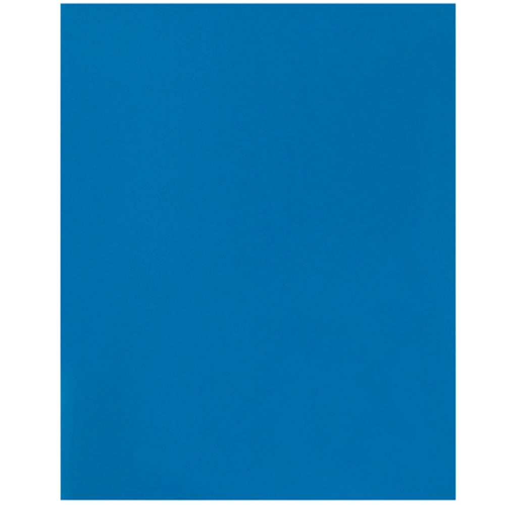JAM Paper Glossy Two Pocket Presentation Folder, Royal Blue, 100/Pack - Image 3