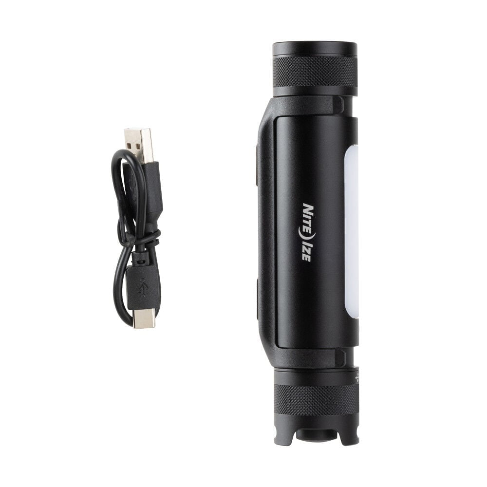 Nite Ize, Inc. RUM1A-01-R7 Nite IZE Radiant Rechargeable, 3-in-1 Flashlight Magnetic Task Red Emergency, Portable Hands-Free Work Car Repairs and Jobs Utility Light, Black - Image 4