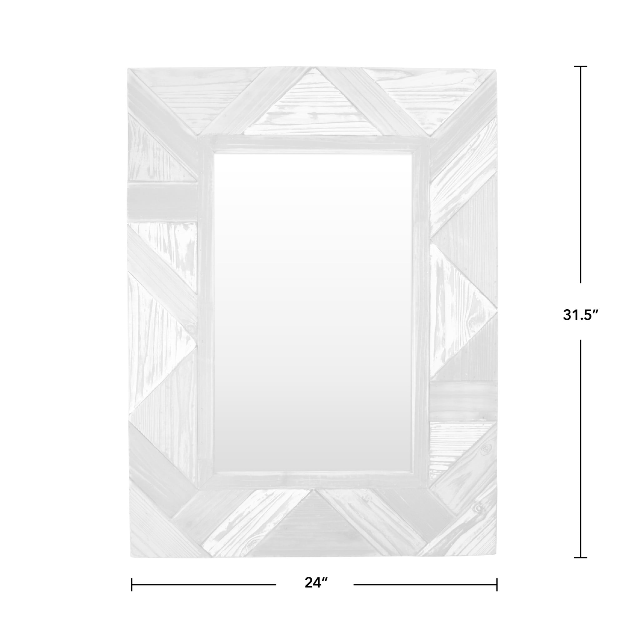 FirsTime & Co. Multicolor Silas Planks Wall Mirror, Farmhouse, Rectangular, 24 x 1 x 31.5 in - Image 3