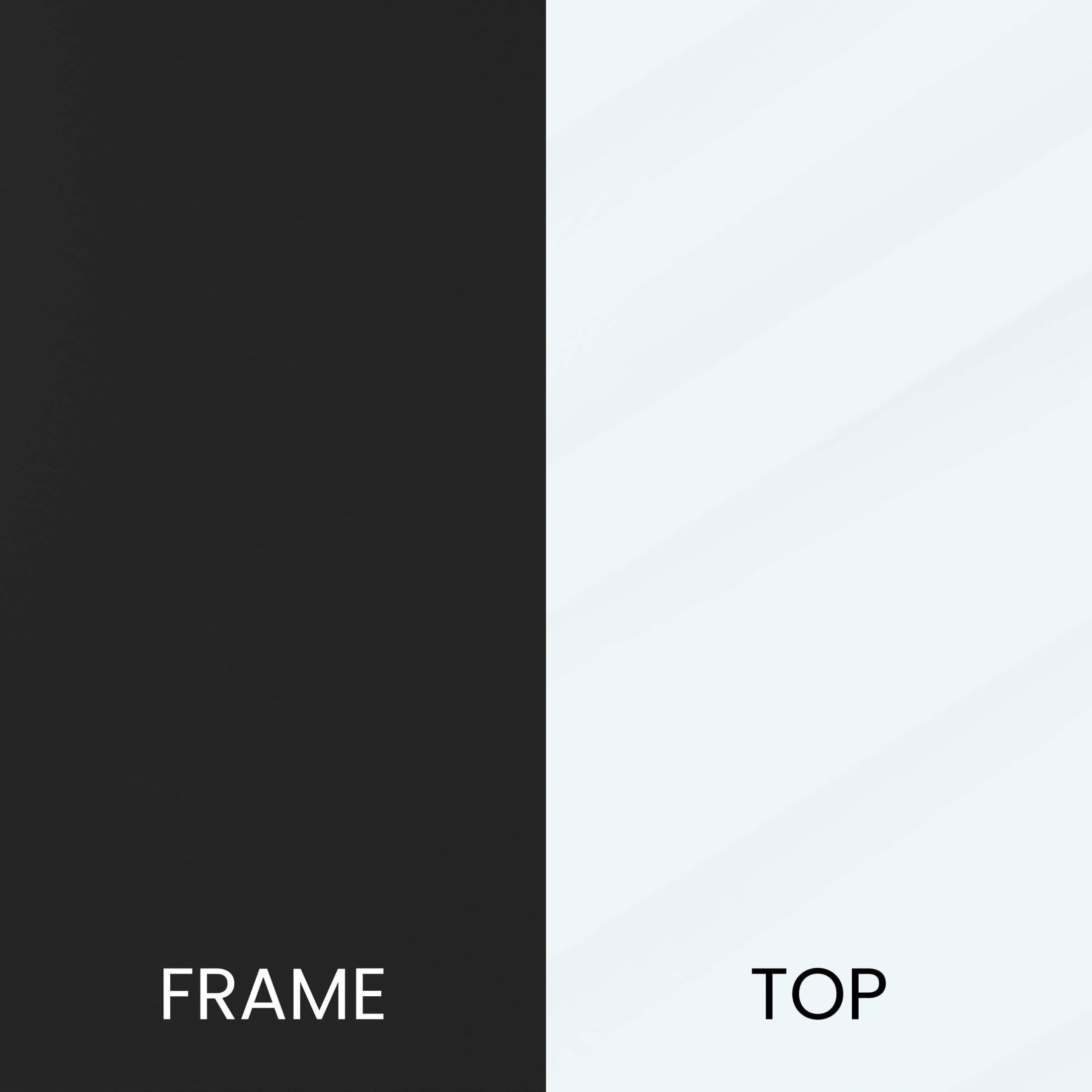 Flash Furniture Greenwich Contemporary Coffee Table, Clear/Matte Black - Image 10