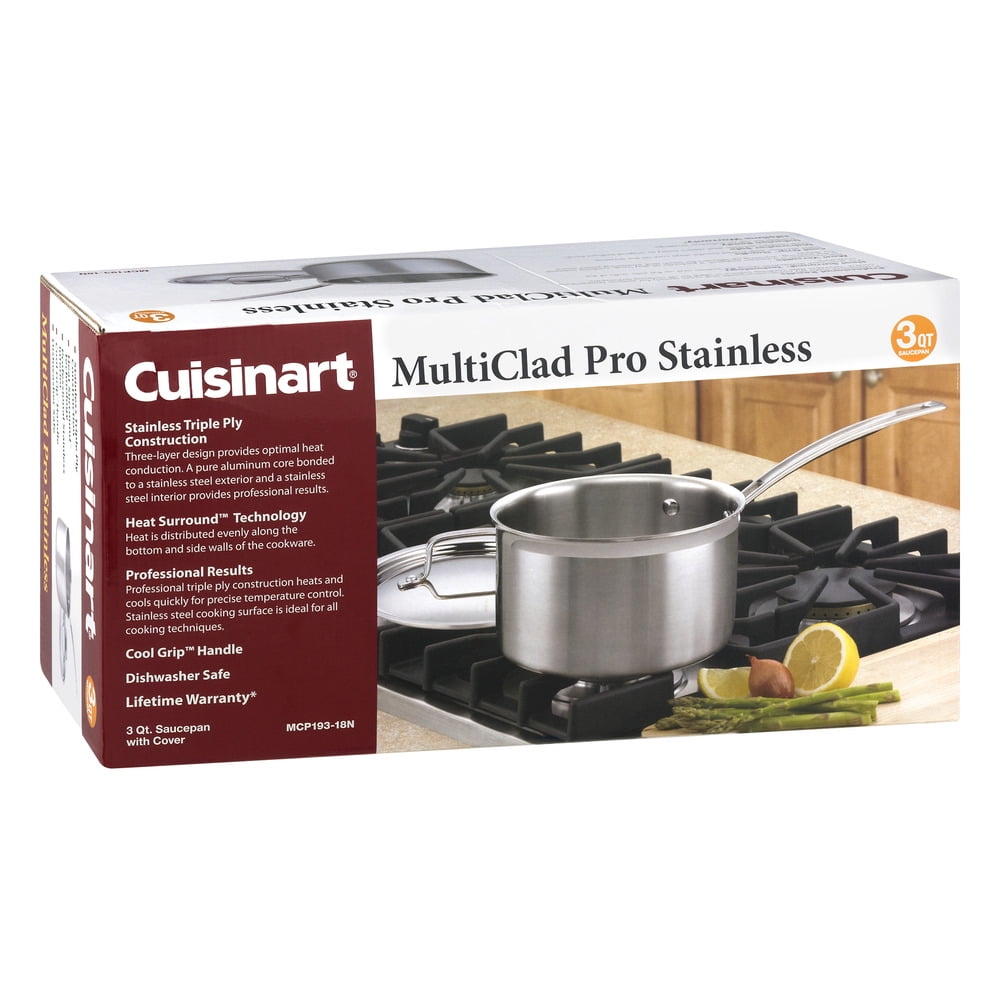 Cuisinart MultiClad Pro Triple Ply Stainless 3-Quart Saucepan - Image 2