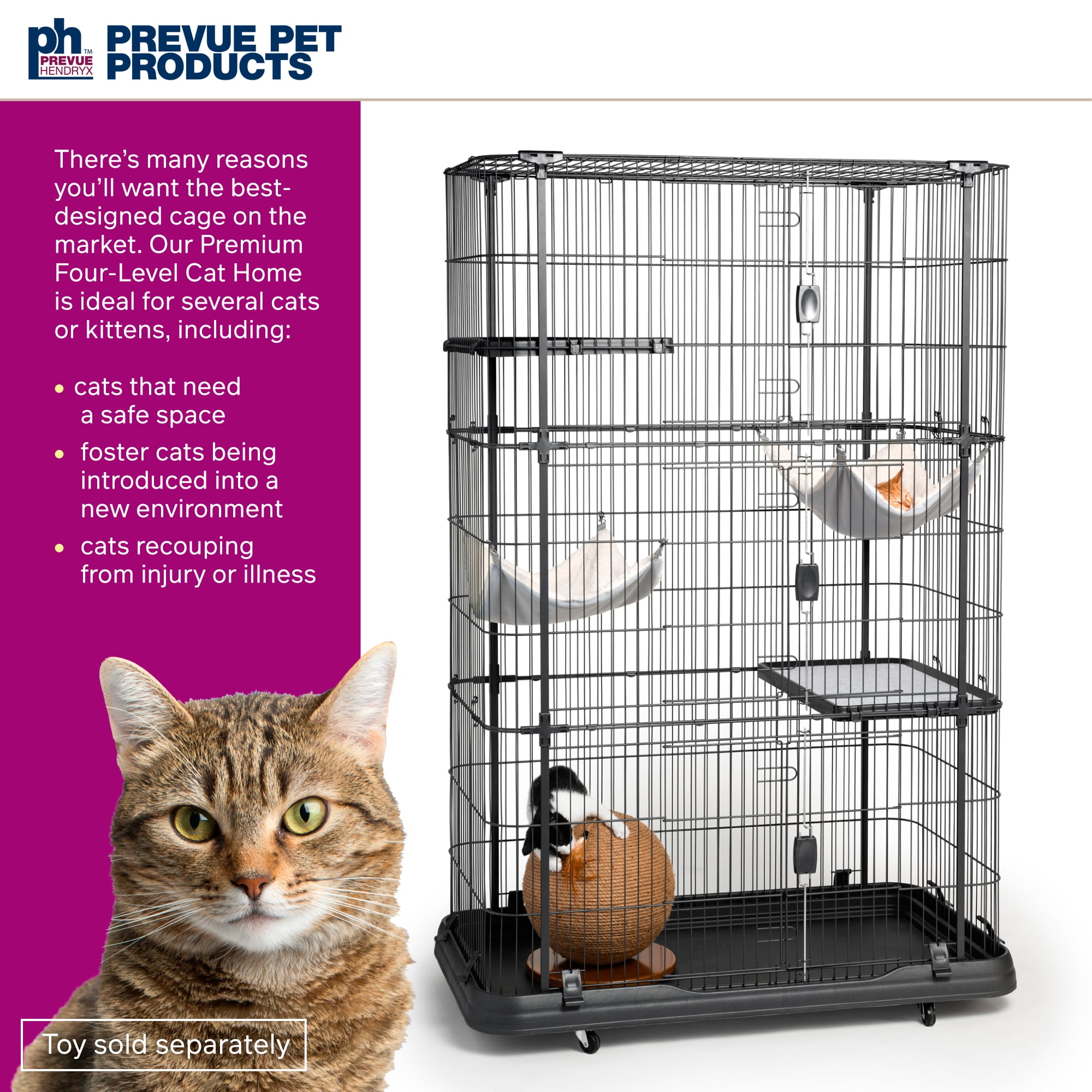 Prevue Pet Products Premium Cat Home with 4 Levels 7500 - Image 2