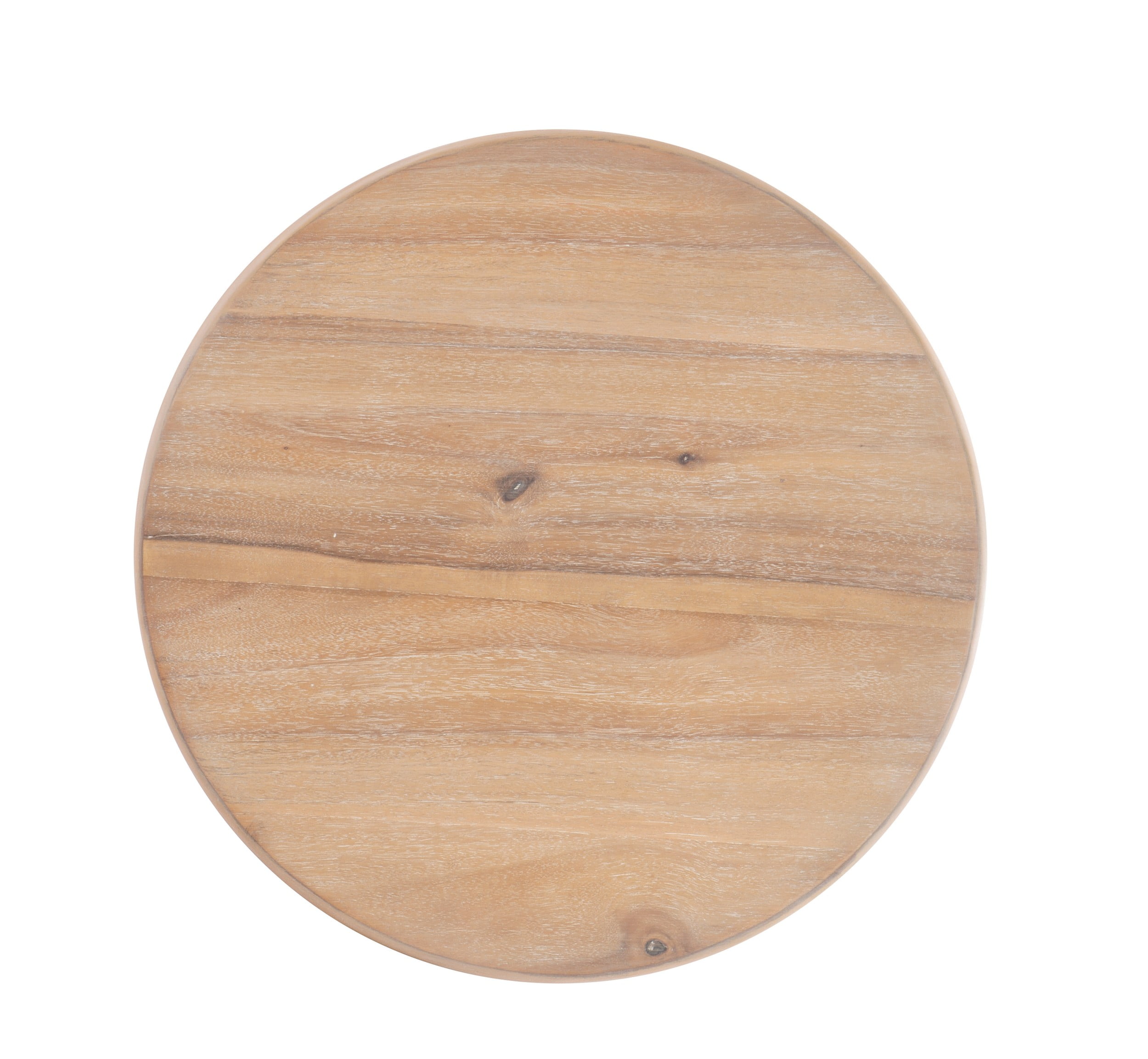 Powell Stanton Pedestal Accent Side Table, Natural - Image 11