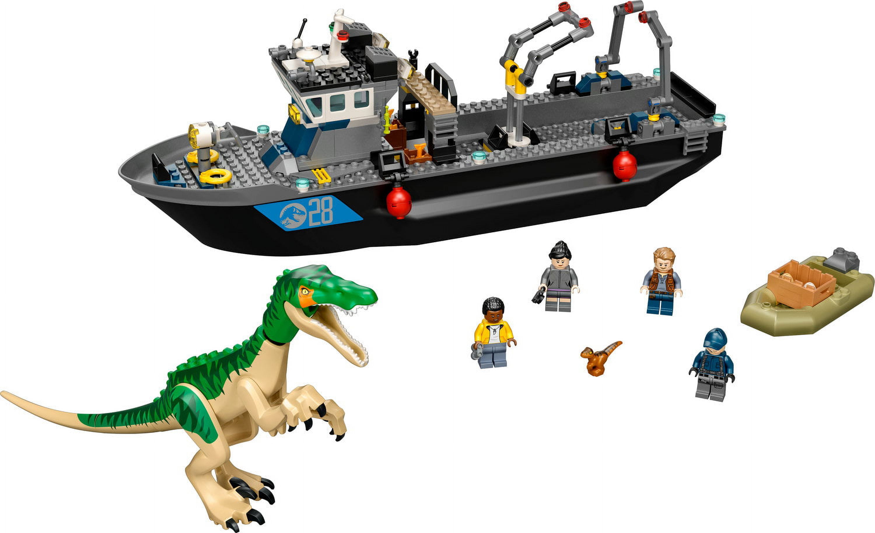 LEGO Jurassic World Baryonyx Dinosaur Boat Escape 76942 Building Toy Playset (308 Pieces) - Image 6