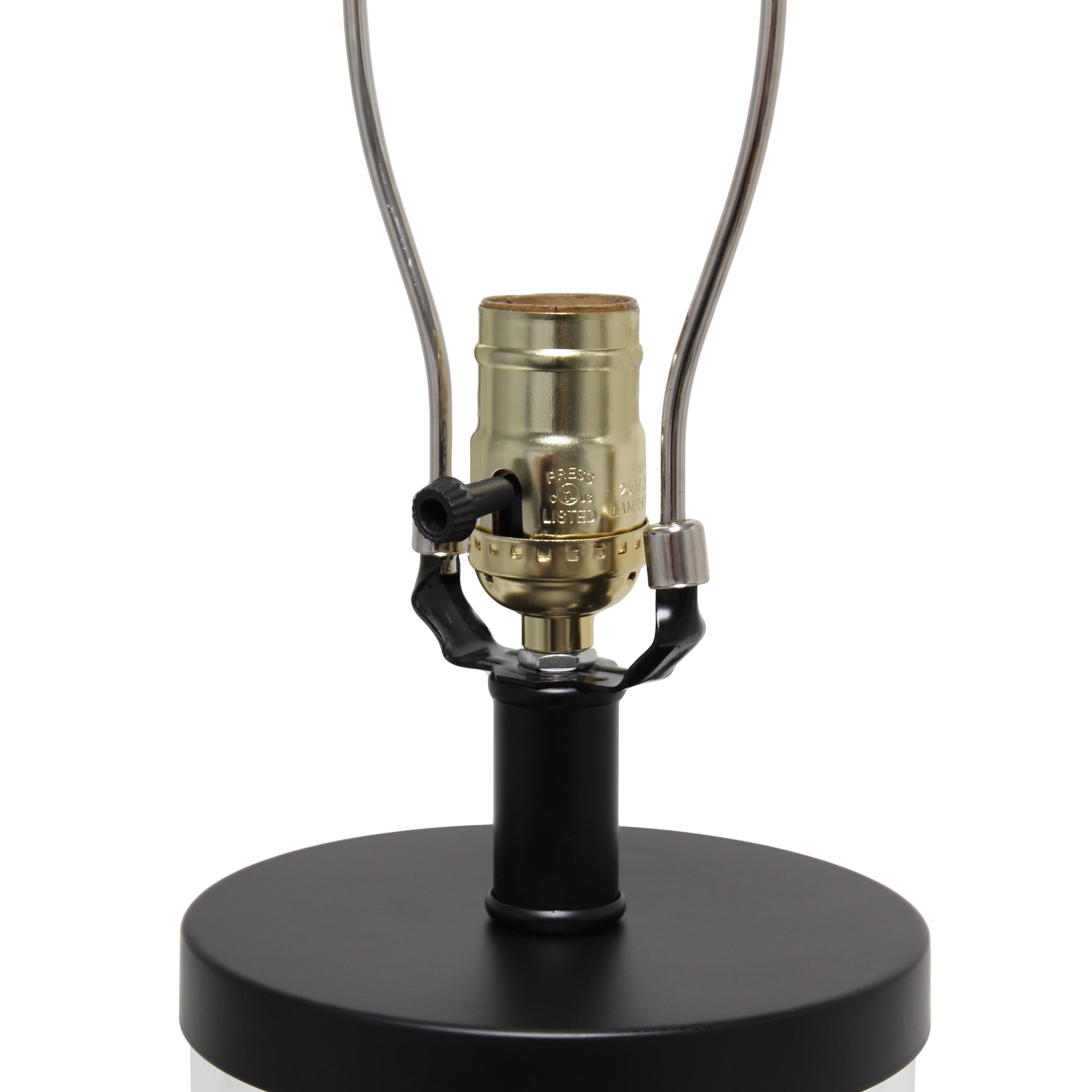 Elegant Designs Enclosed Glass Table Lamp, Black - Image 8