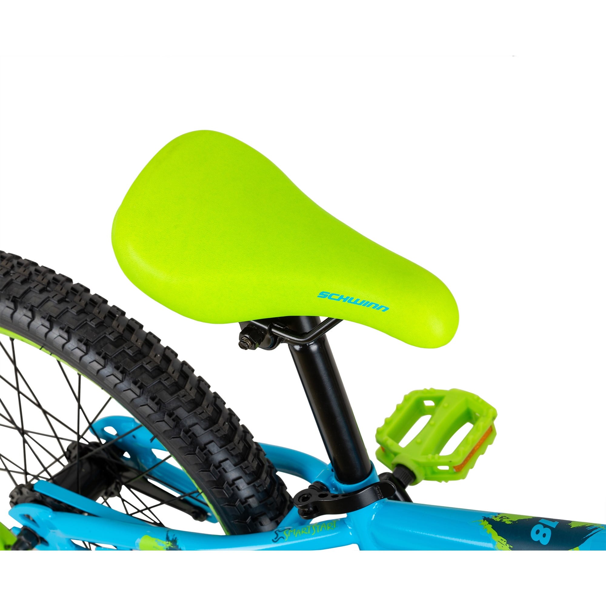 18" Schwinn Squirt Sidewalk Bike for Kids, Blue and Green, Kids Age 6-9 Years - Image 4