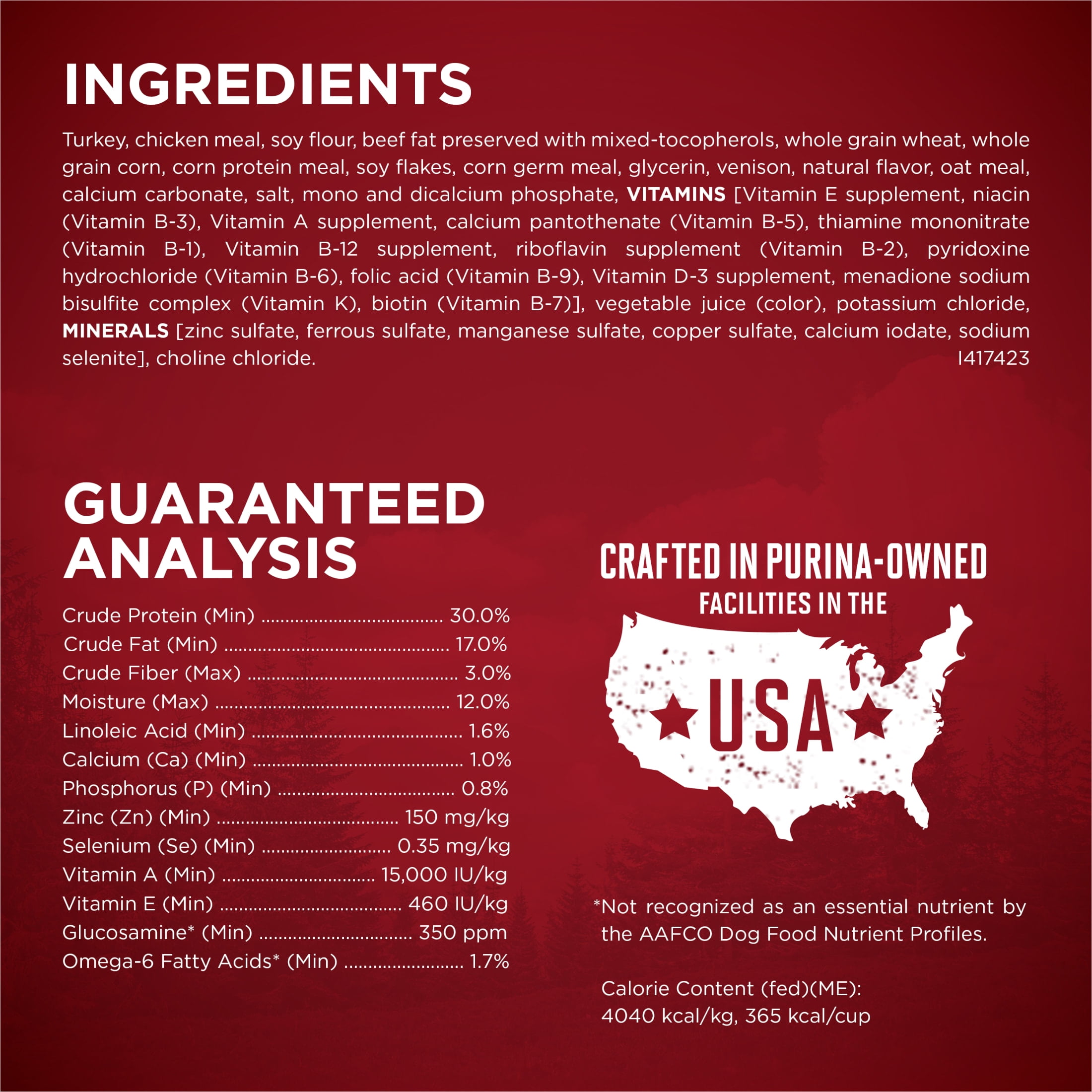 Purina One True Instinct Dry Dog Food for Adult Dogs, High Protein Real Turkey & Venison, 27.5 lb Bag - Image 4