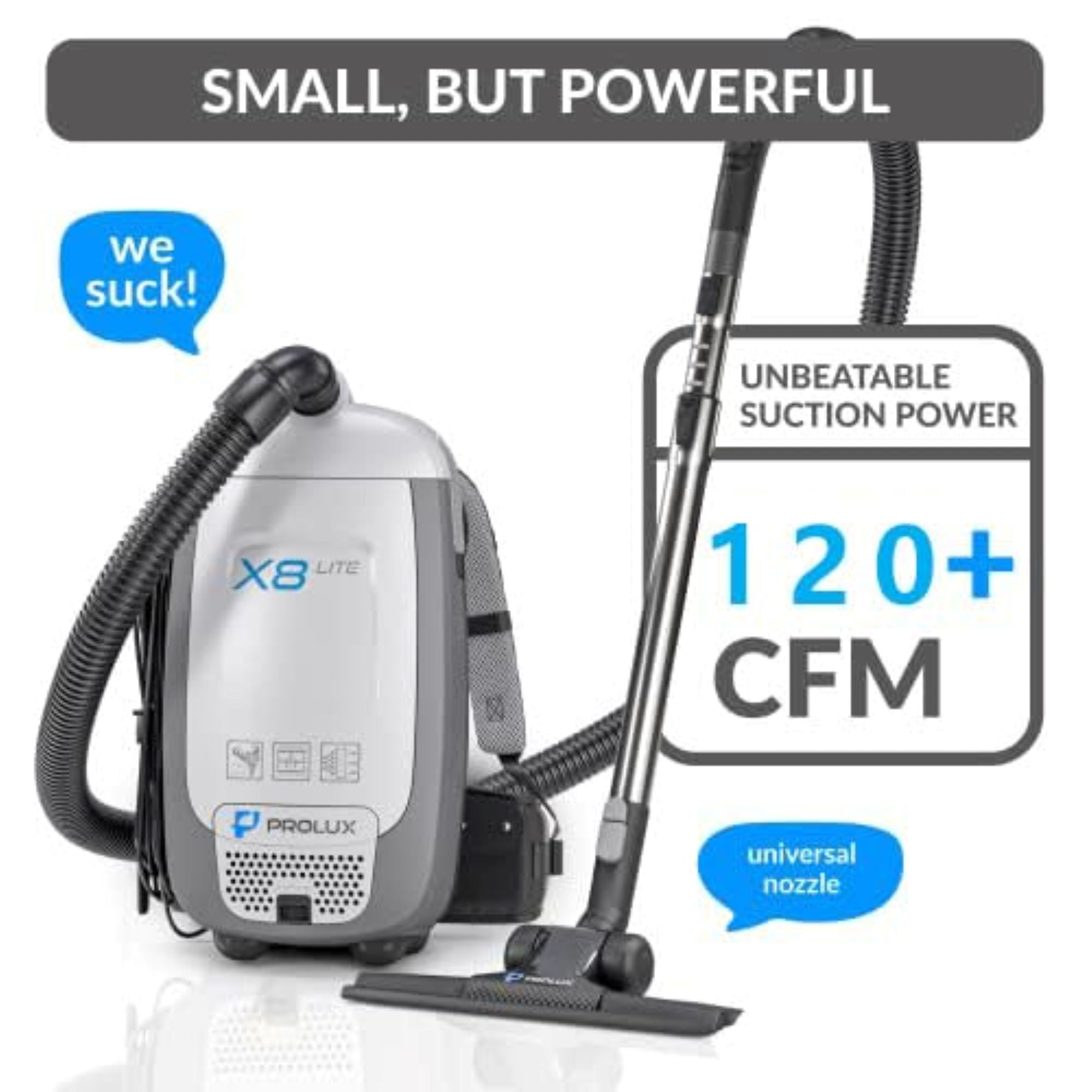 Prolux X8 Lite Backpack Vacuum w/ Premium Tool Kit - Image 7