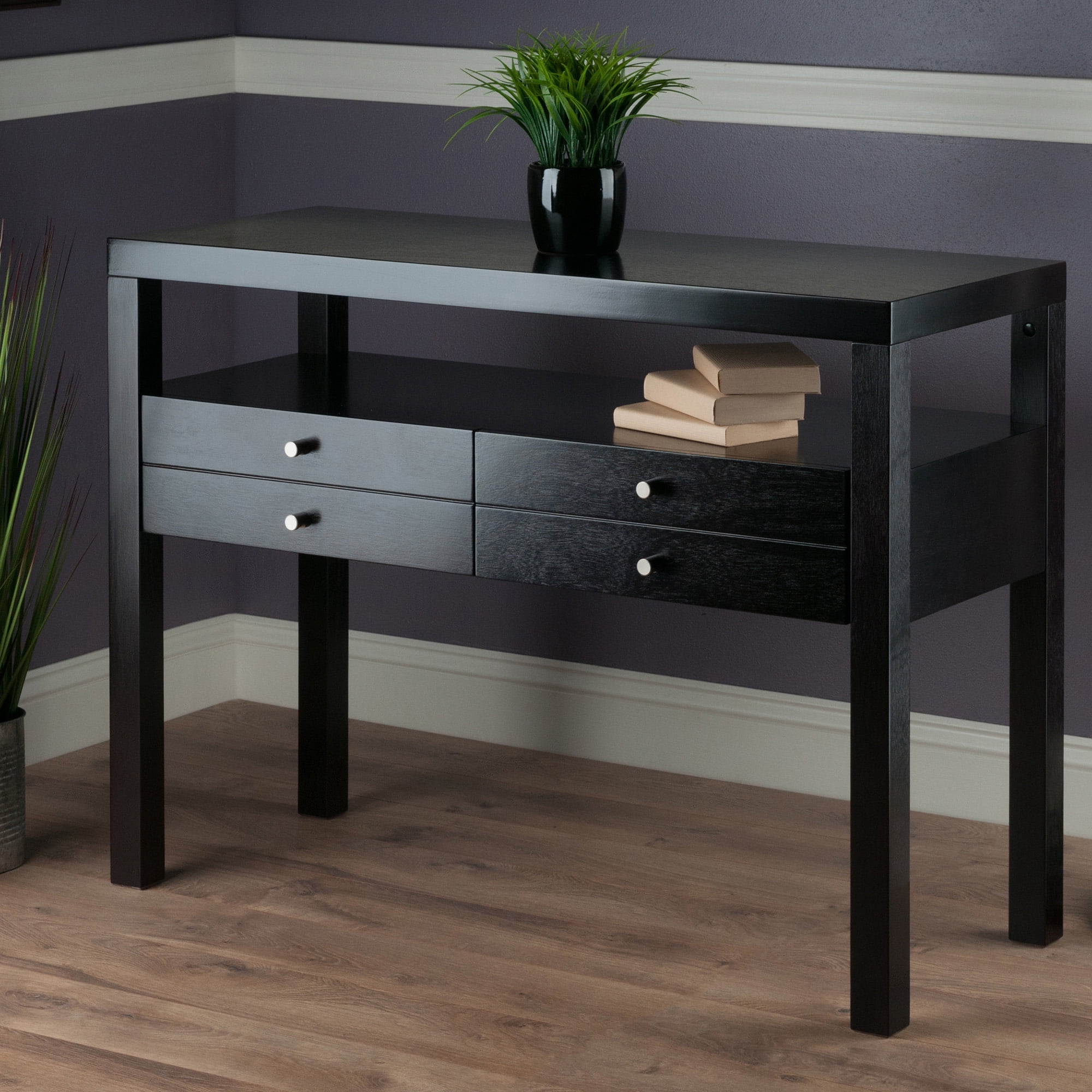 Winsome Copenhagen Console Table, Two Drawers, Espresso Finish - Image 9