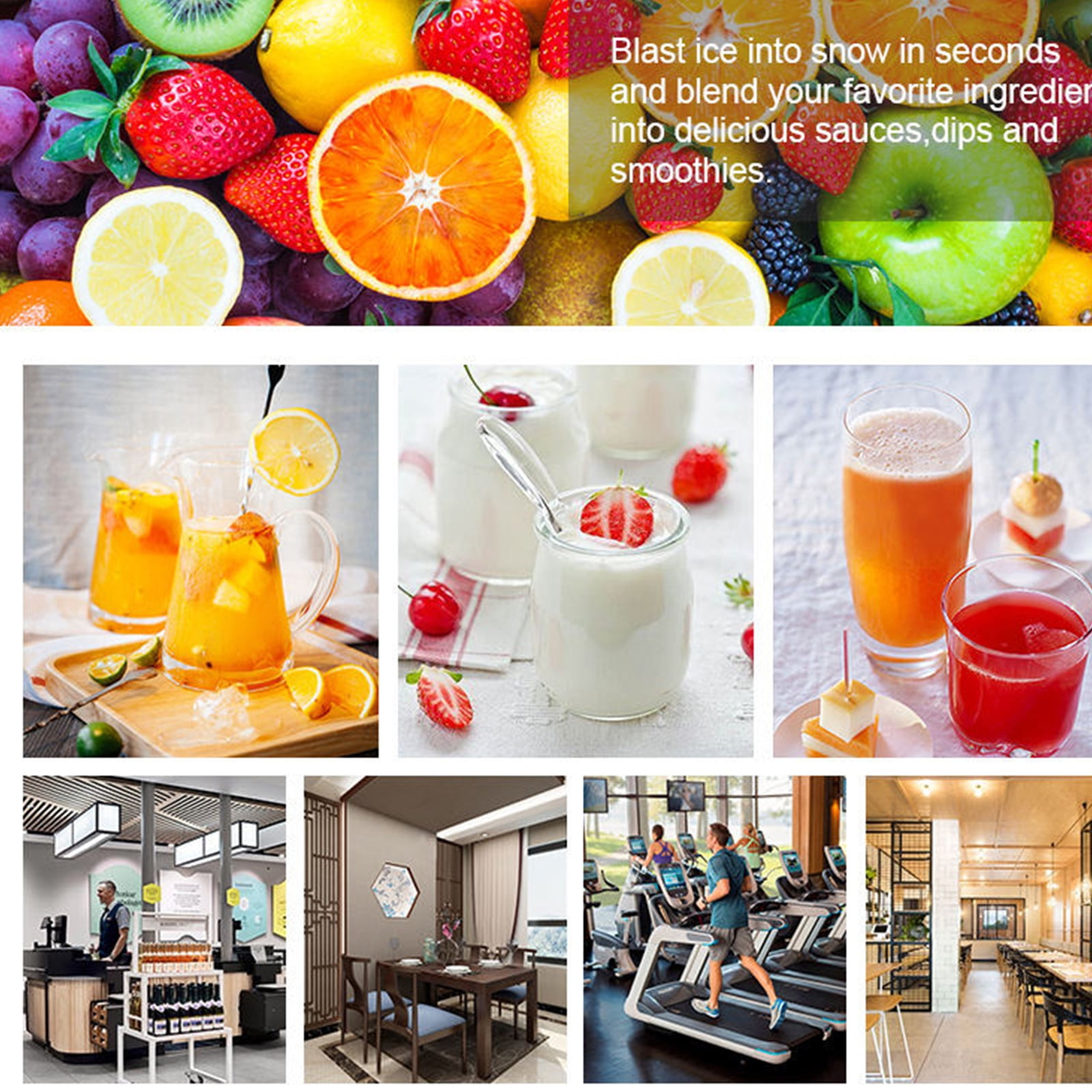 LASIEYO Countertop Blender, Professional Blender for Shakes and Smoothies Food Processor Electric Juicer Squeezer, 3000W 15 Adjustable Speed Control Blender for Kitchen Ice Crush Fruit Drinks, Red 2L - Image 9