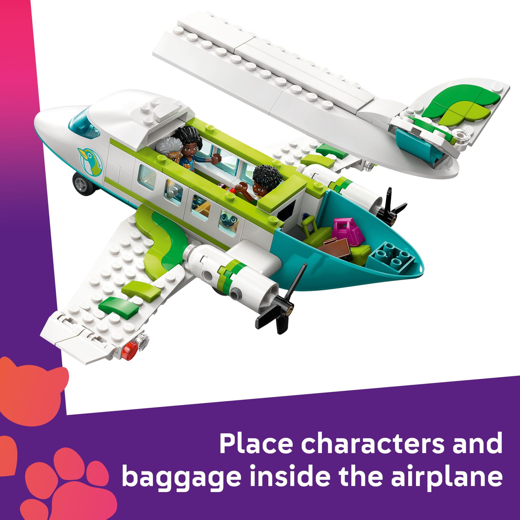 LEGO Friends Heartlake City Airport and Airplane Toy Building Set - Pretend Play for Kids, Girls and Boys, Ages 8+ - with 7 Minidolls, Taxi, Dog Figure and More - Gift Idea for Birthday - 42656 - Image 3