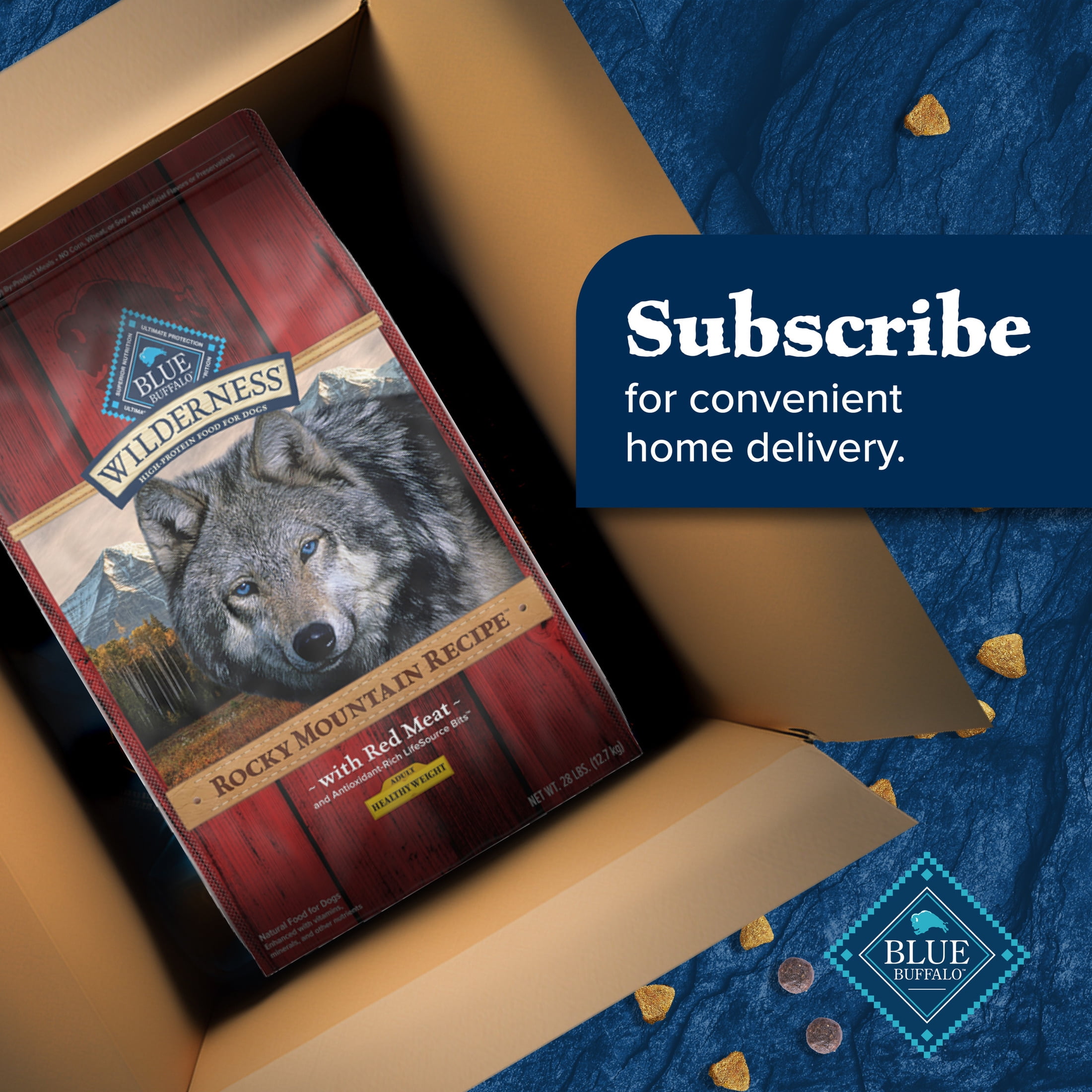 Blue Buffalo Wilderness Rocky Mountain Recipe Healthy Weight Dry Dog Food, Red Meat, 28-lb - Image 4