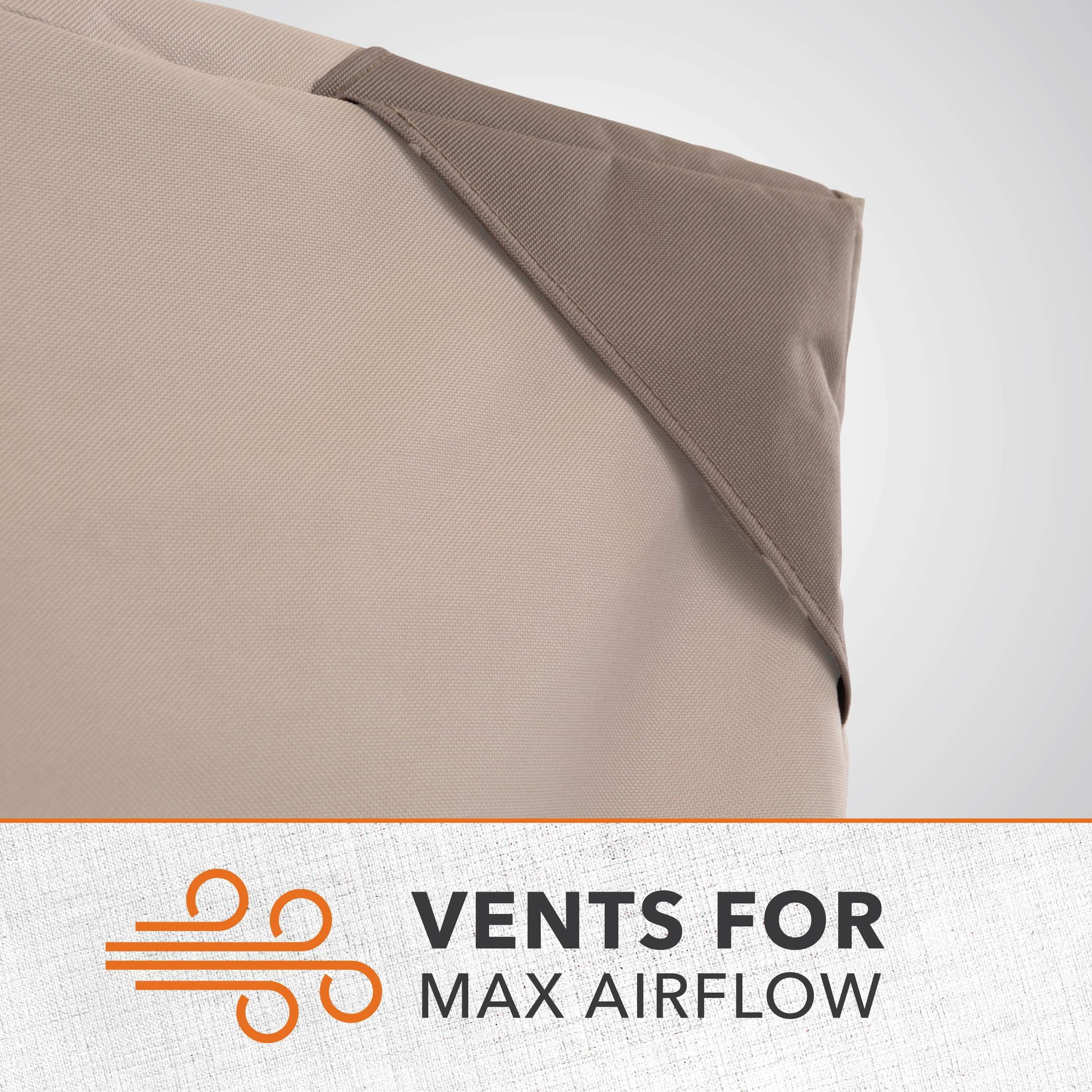 Modern Leisure Monterey Outdoor Patio Sectional Lounge Set Cover, Left Facing, 104"L x 83"L x 32"W x 31"H, Beige - Image 10