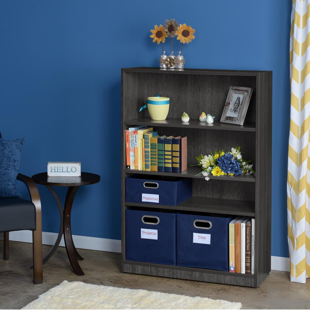 Legacy 47" High Wood Bookcase in Ash Grey - Image 5