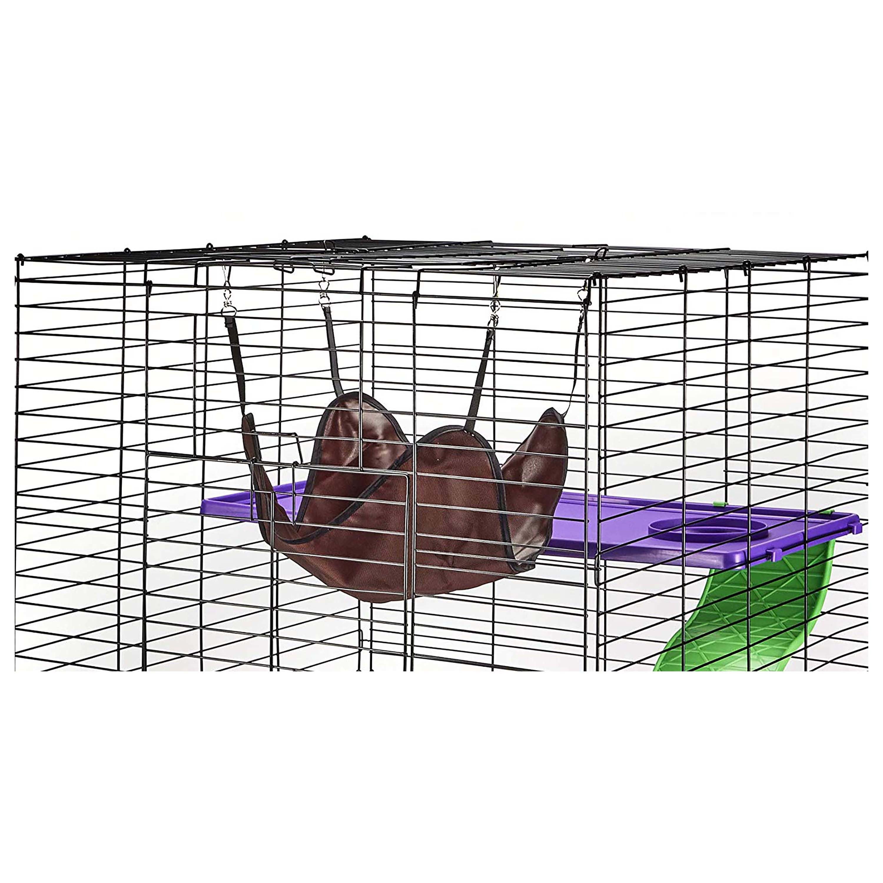 Kaytee My First Home Deluxe Multi-Level Habitat with Casters for Pet Ferrets - Image 10