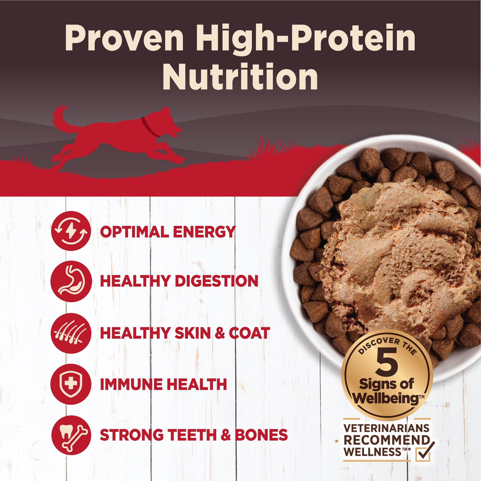 Wellness CORE Hearty Cuts Natural Wet Grain Free Canned Dog Food, Beef & Venison, 12.5-Ounce Can (Pack of 12) - Image 7